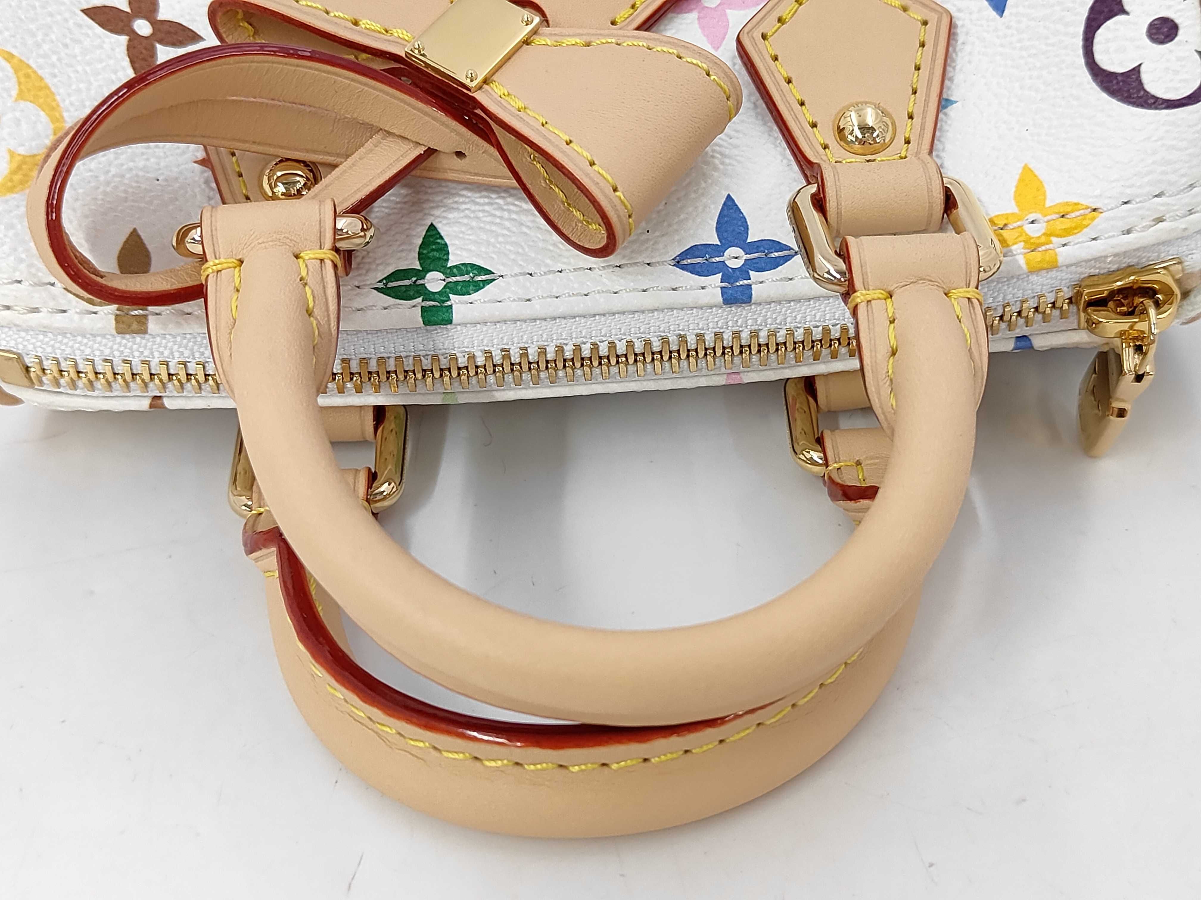 x Takashi Murakami Multicolor Mini Speedy M13391 White RFID-enabled handbag — view 5