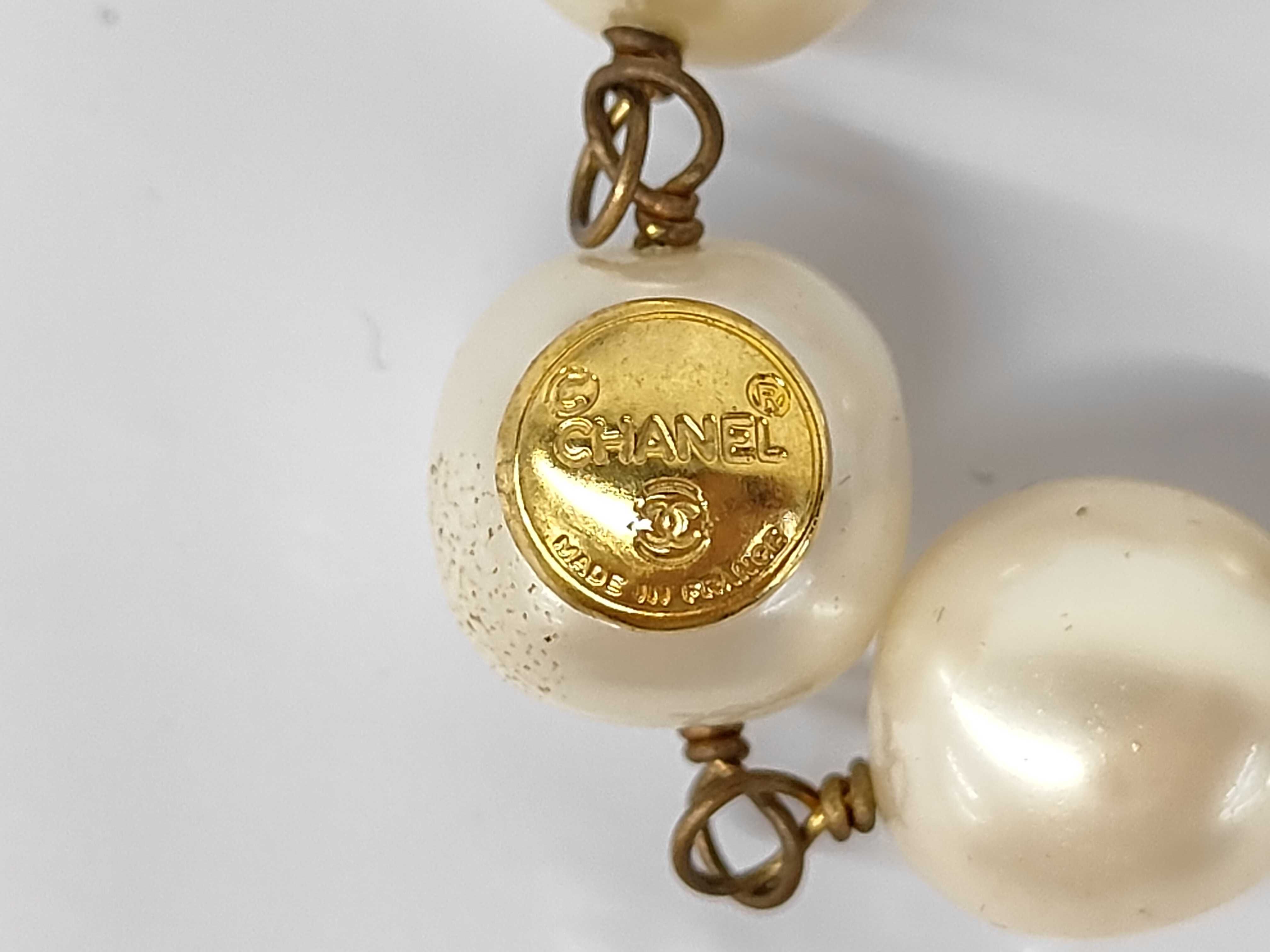 Gripoix Faux Pearl Long Necklace — view 5