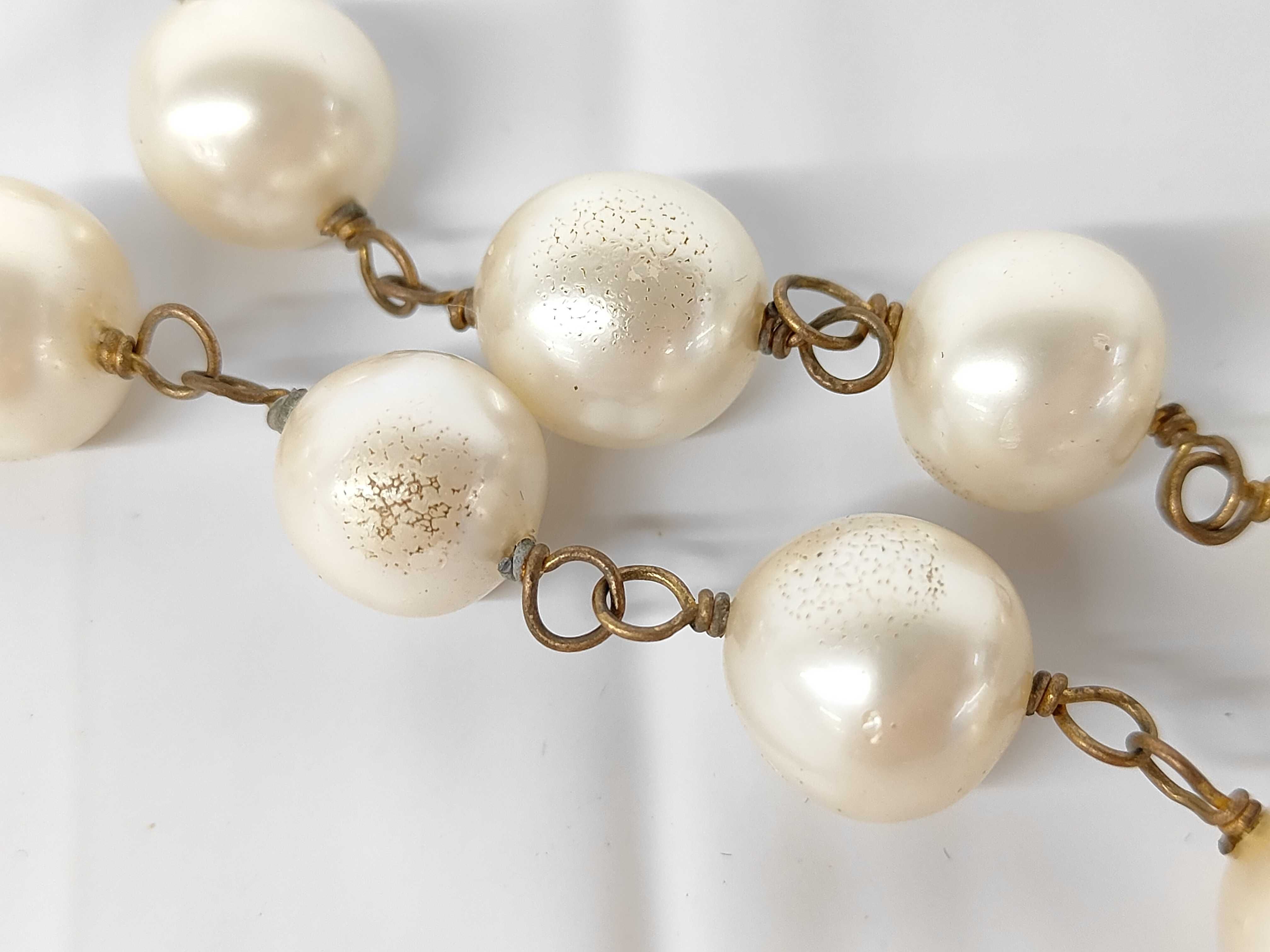 Gripoix Faux Pearl Long Necklace — view 7
