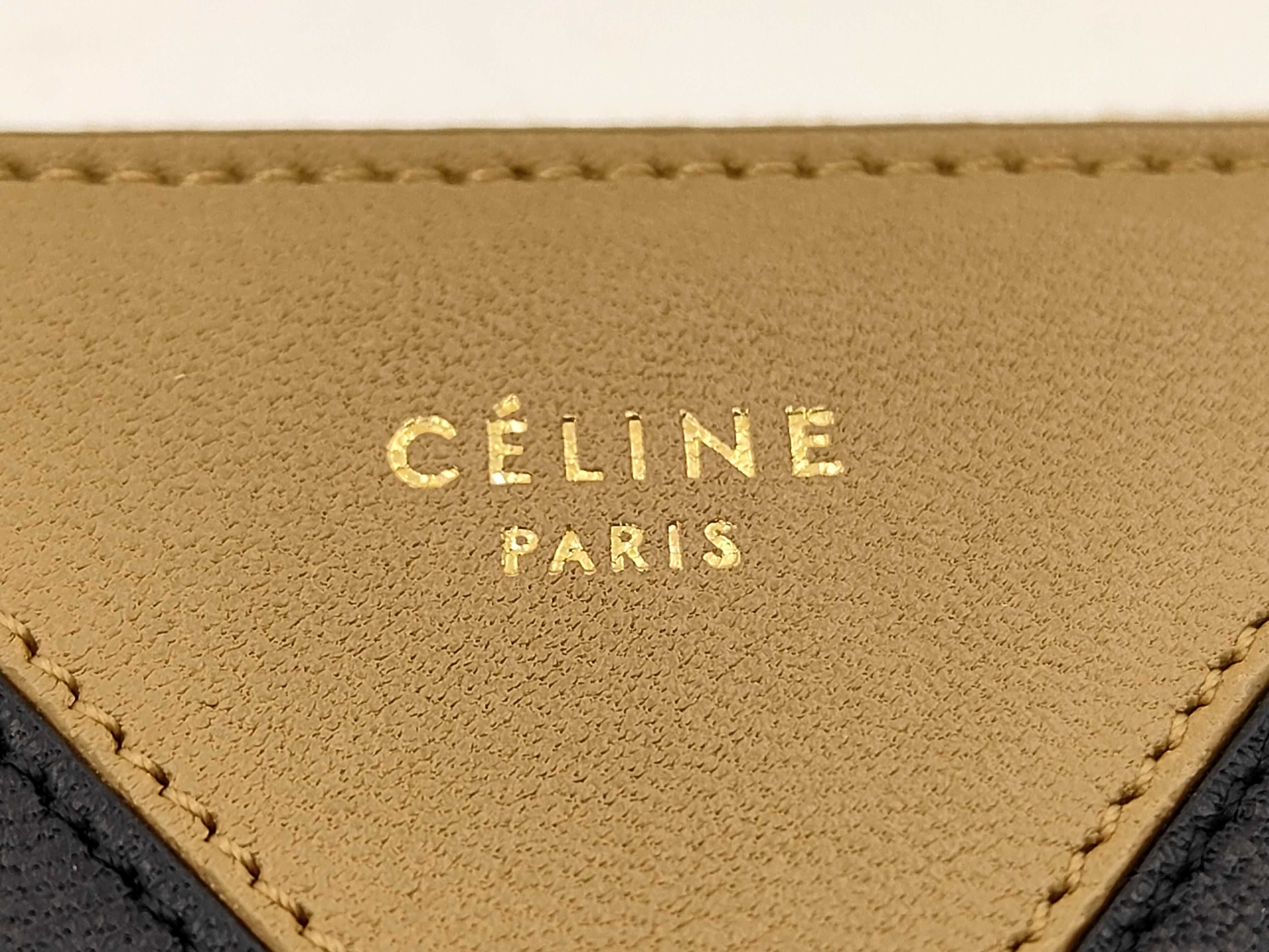 Bicolor Clutch Bag Black x Beige Clutch Bag — view 8