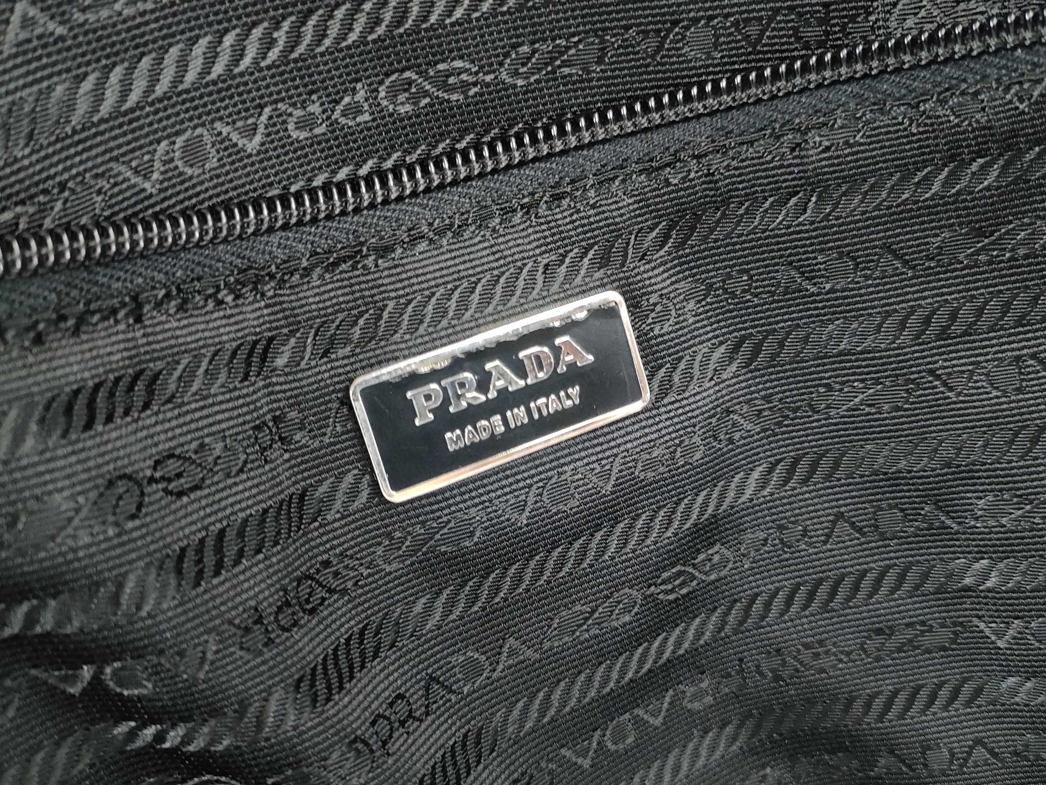 Nylon Prada Tote Bag Boston Bag Nylon Black Boston Bag — view 11