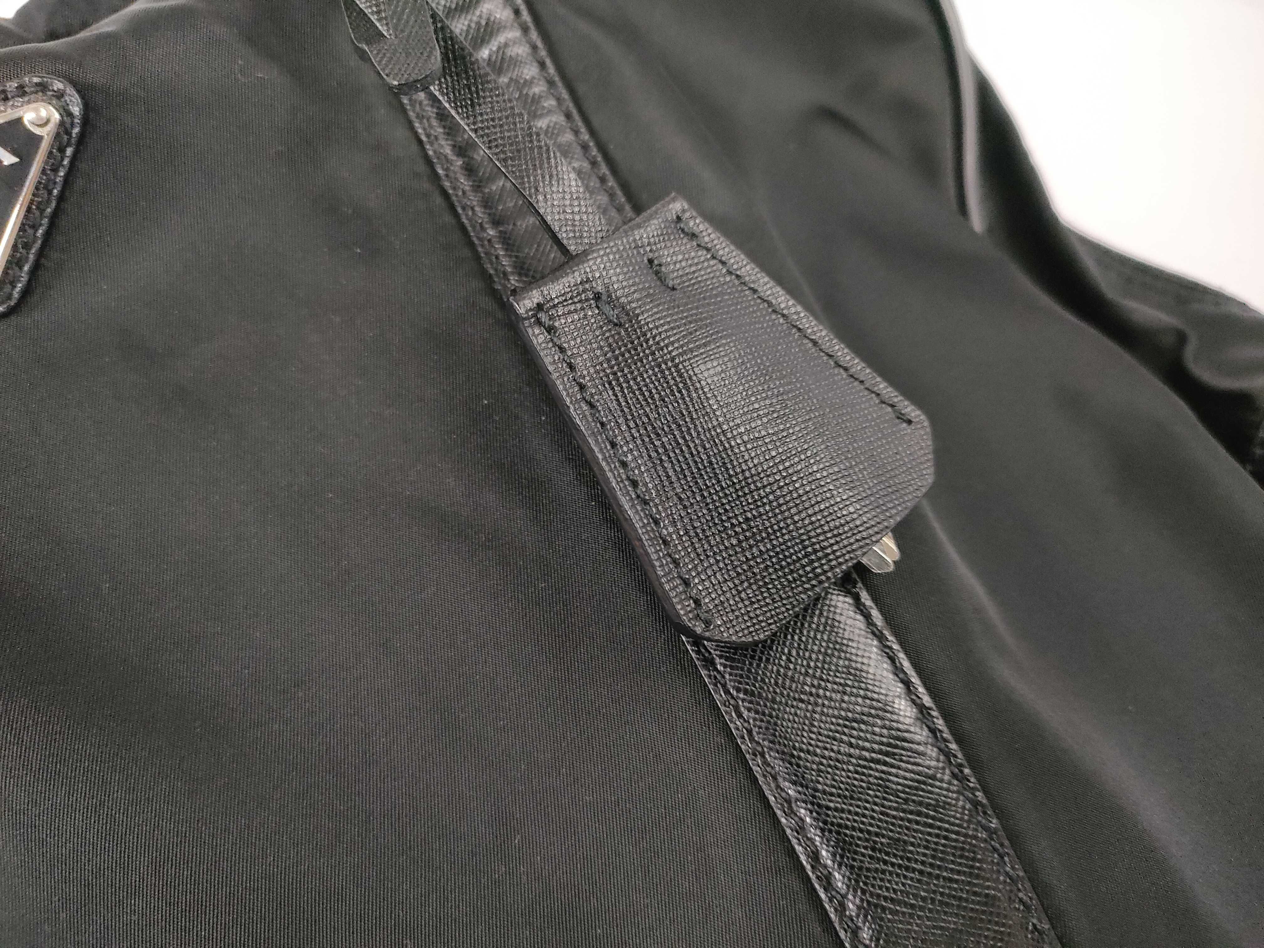 Nylon Prada Tote Bag Boston Bag Nylon Black Boston Bag — view 15