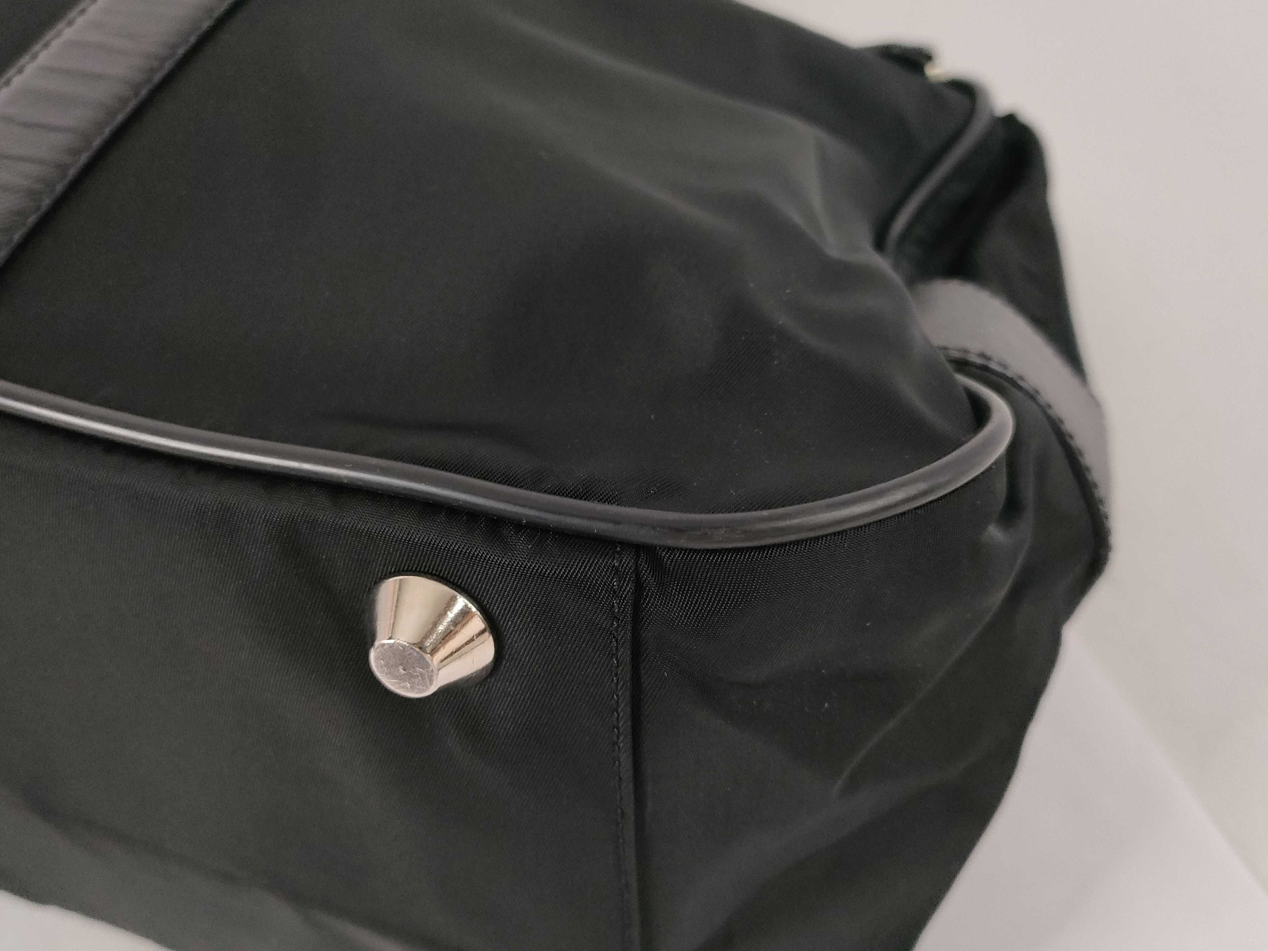 Nylon Prada Tote Bag Boston Bag Nylon Black Boston Bag — view 6