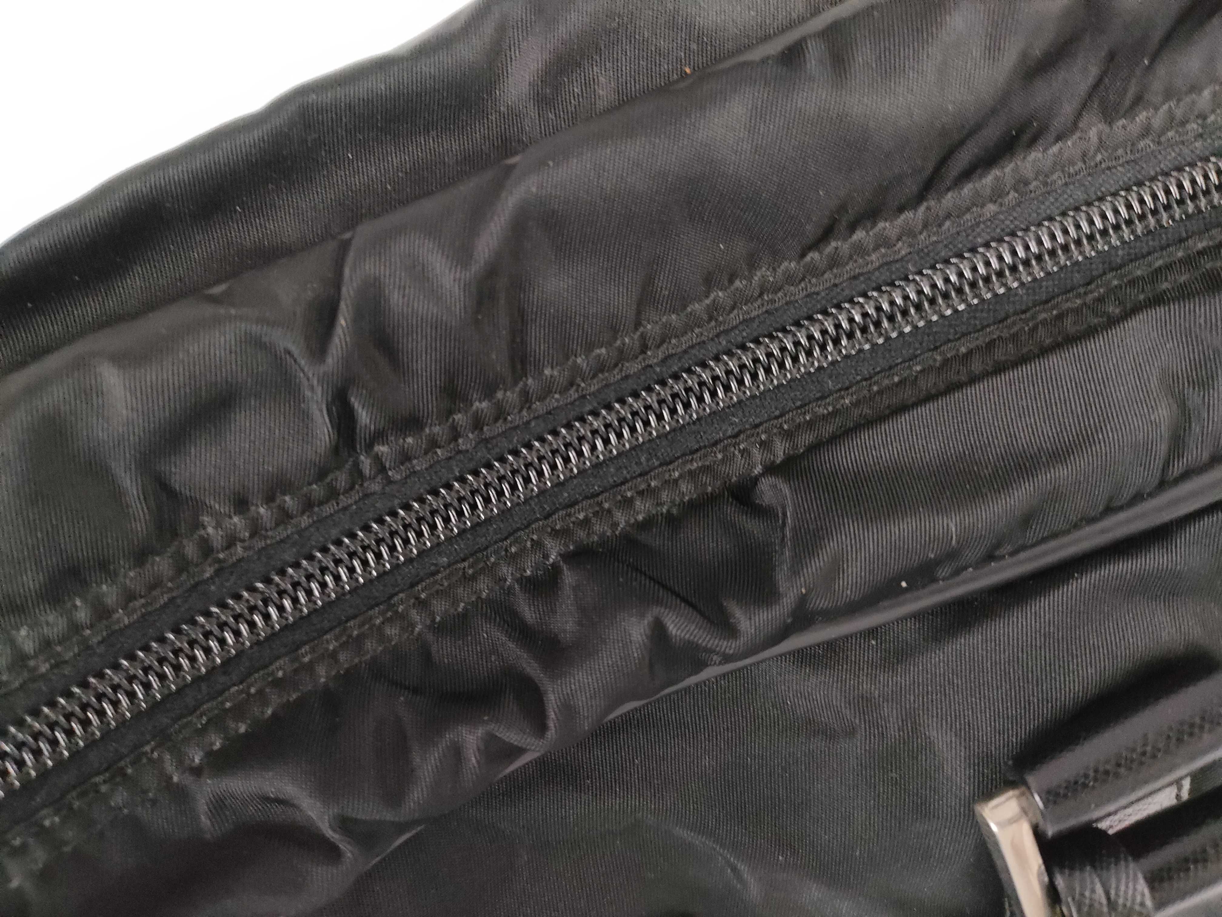 Nylon Prada Tote Bag Boston Bag Nylon Black Boston Bag — view 8