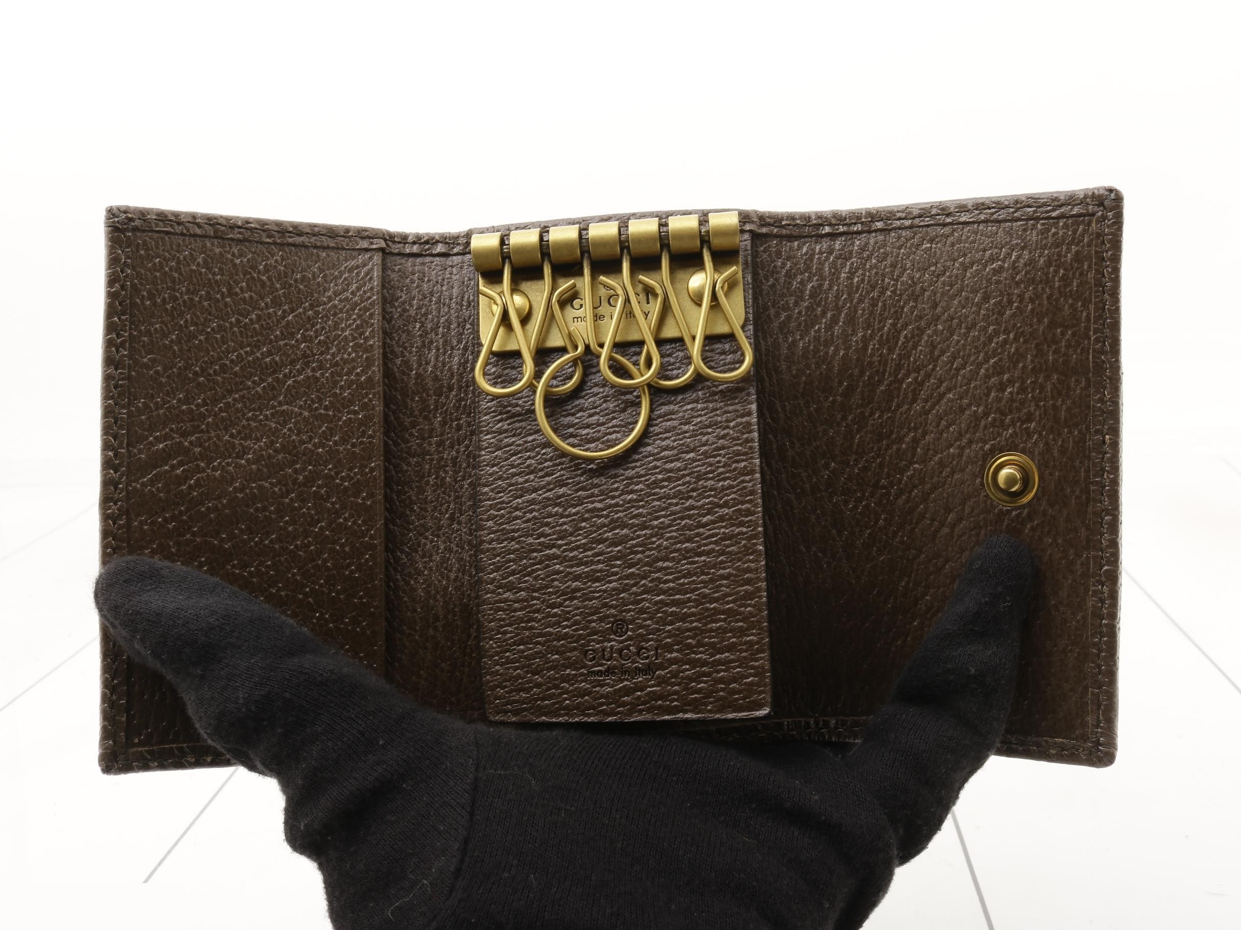 Ophidia 6-Key Case, PVC, Brown — view 4