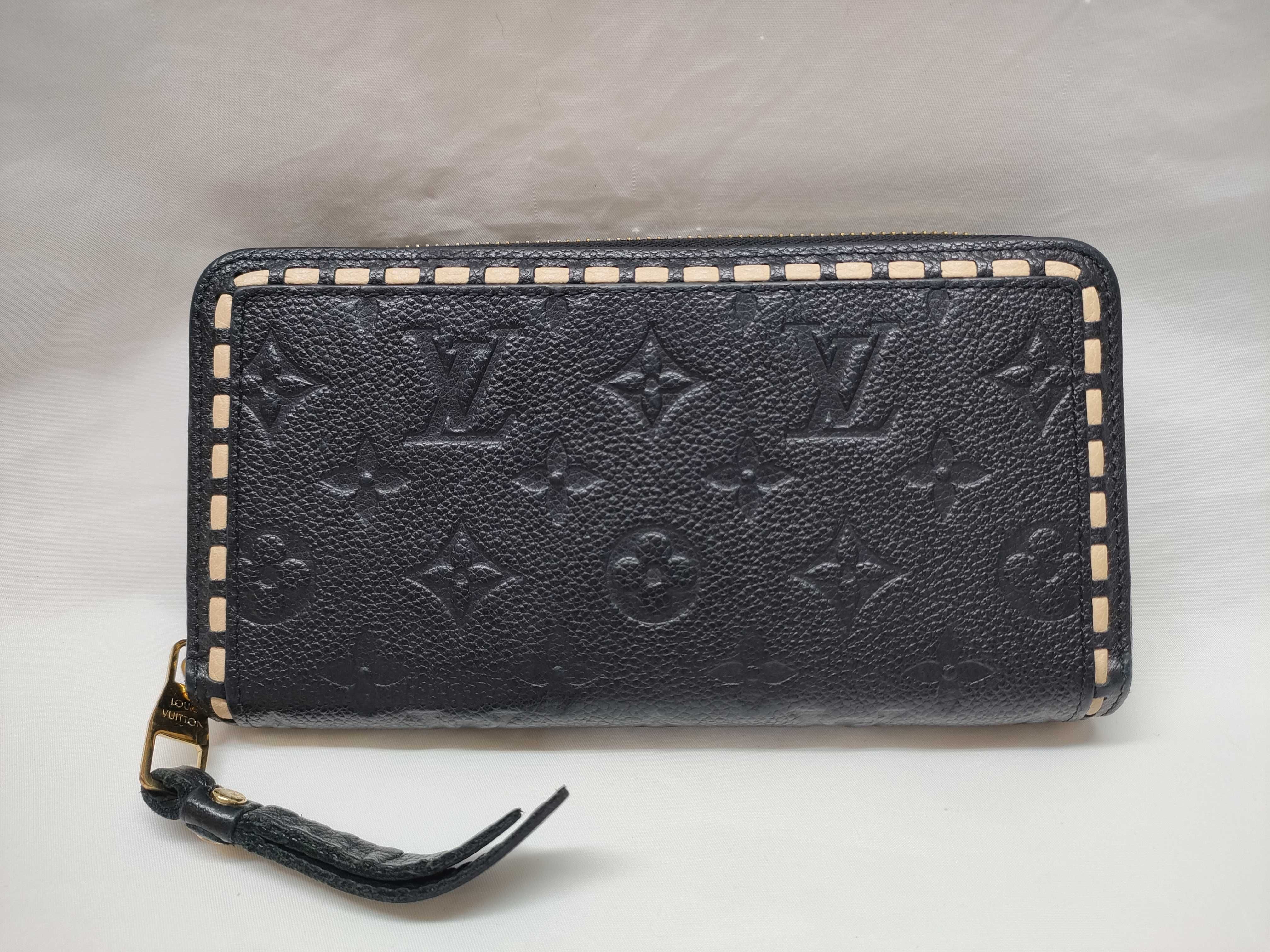 Monogram Empreinte Stitch Zippy Wallet M64805 Long Wallet with Box