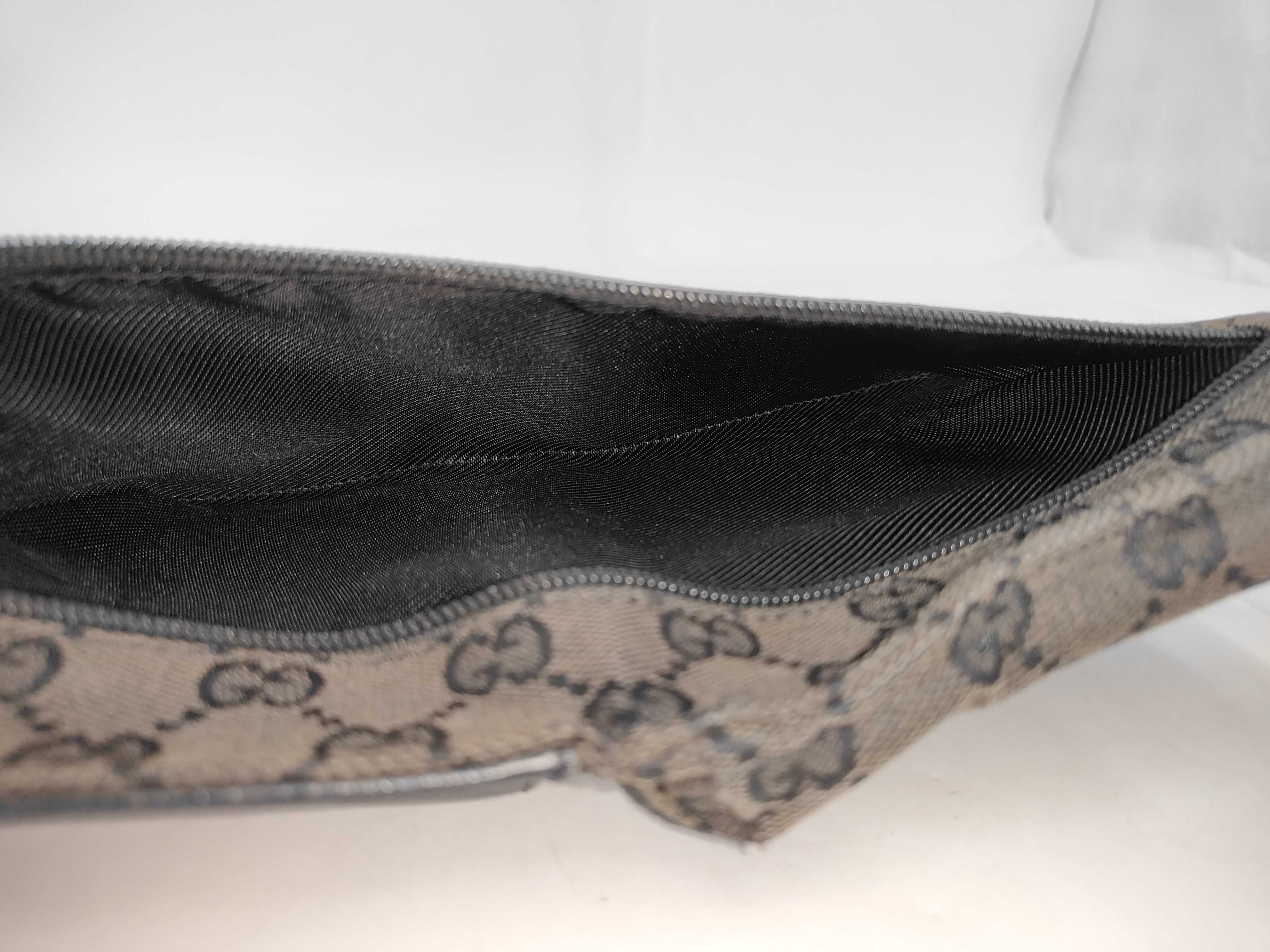 GG pattern logo leather waist pouch — view 9