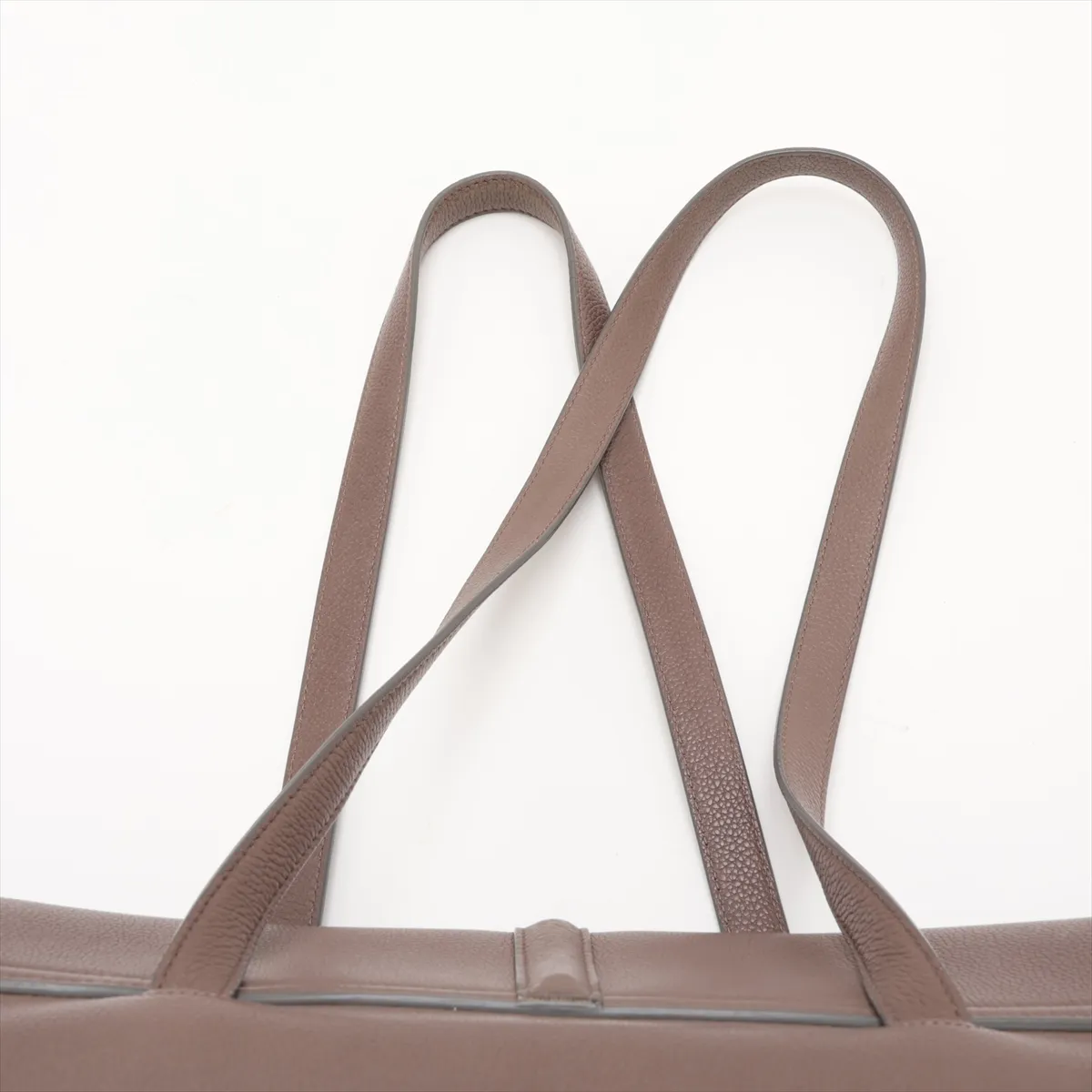 Soft 16-Case Medium Leather Shoulder Bag, Beige — view 6