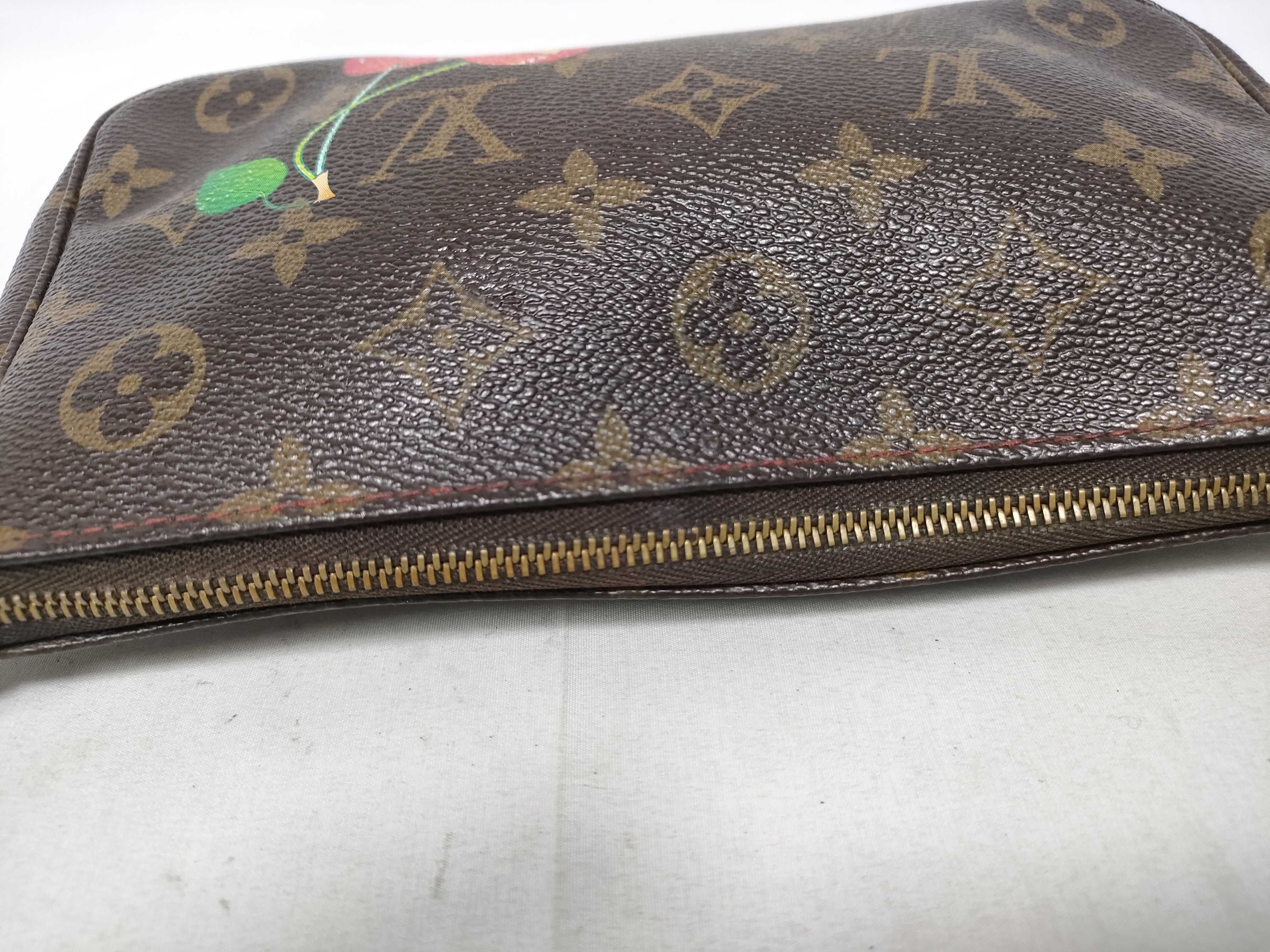 Monogram Cherry Pochette Accessoires Pouch — view 11