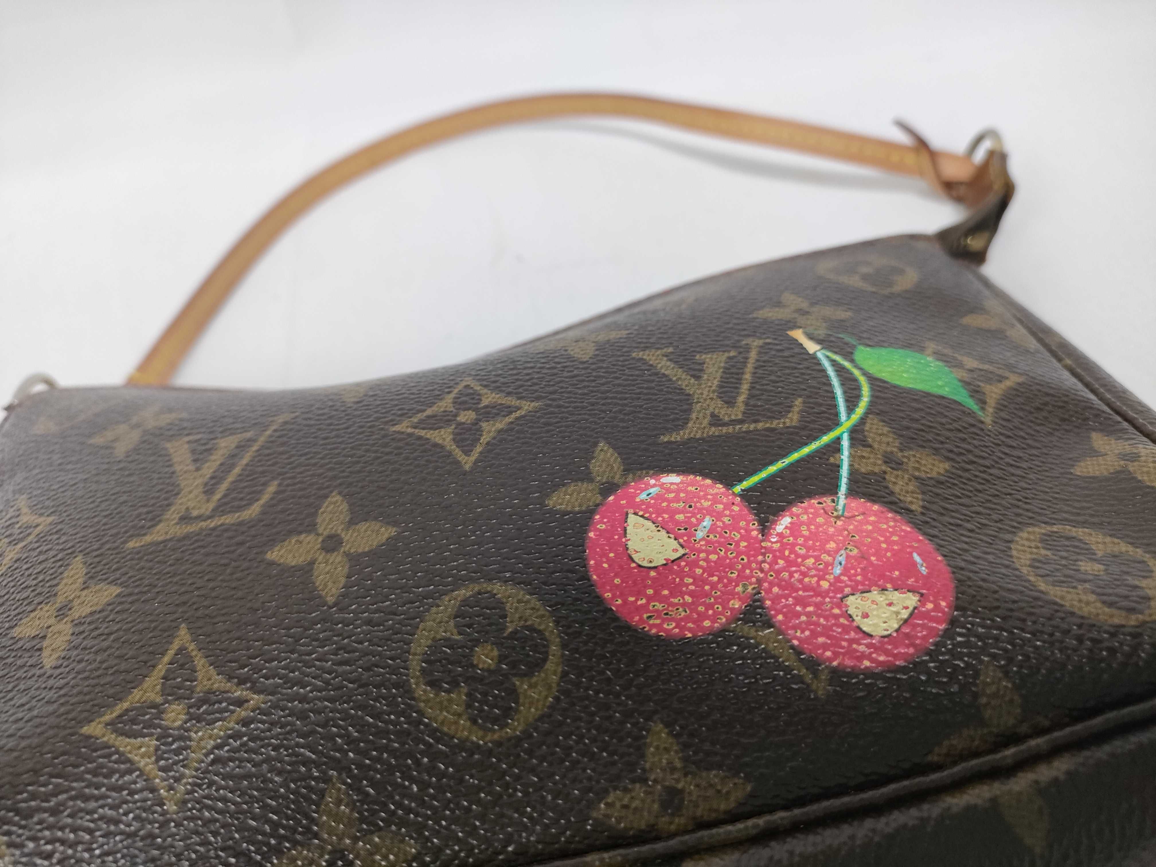 Monogram Cherry Pochette Accessoires Pouch — view 4