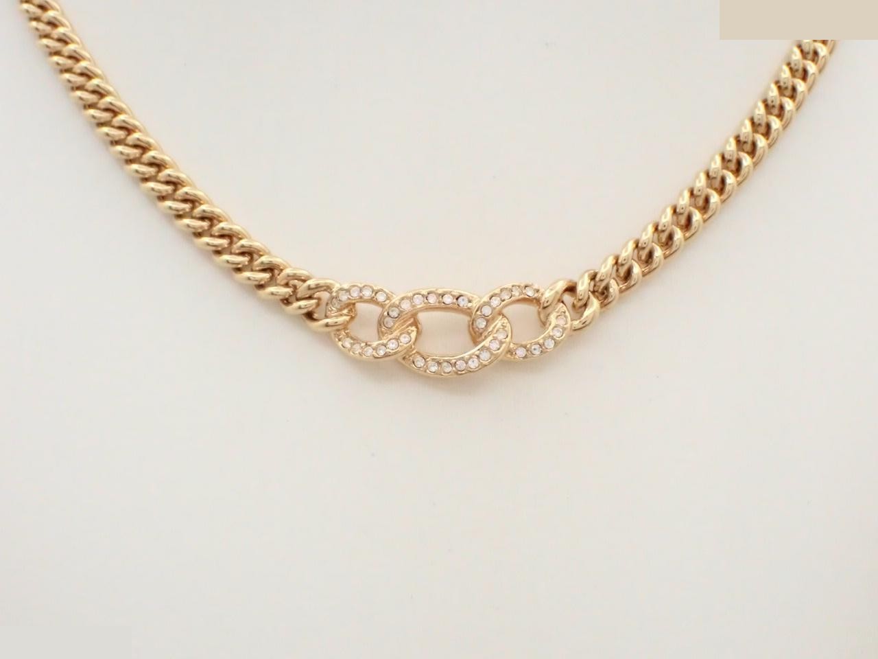 Rhinestone GP necklace, neck circumference approximately 42cm