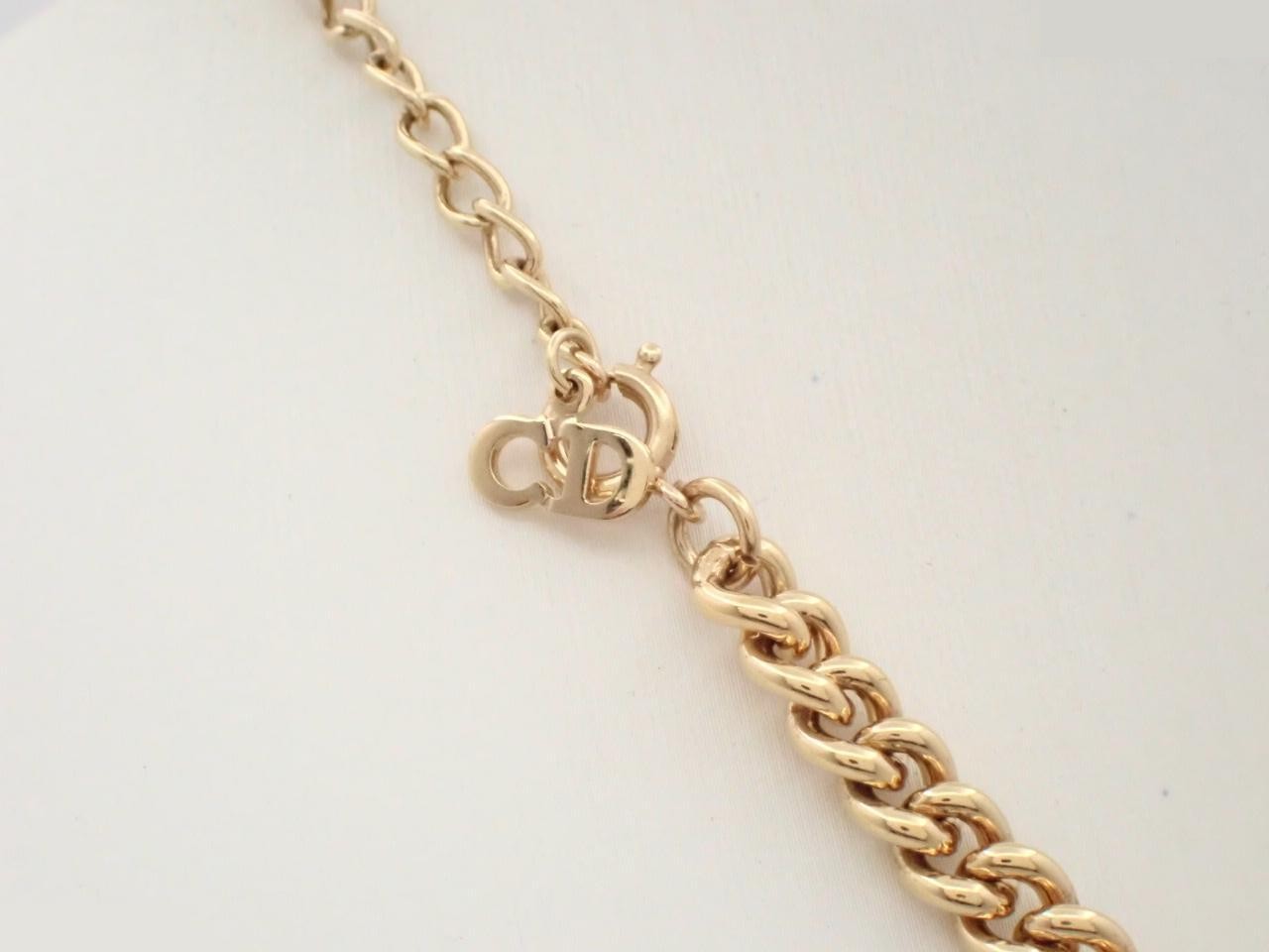 Rhinestone GP necklace, neck circumference approximately 42cm — view 2