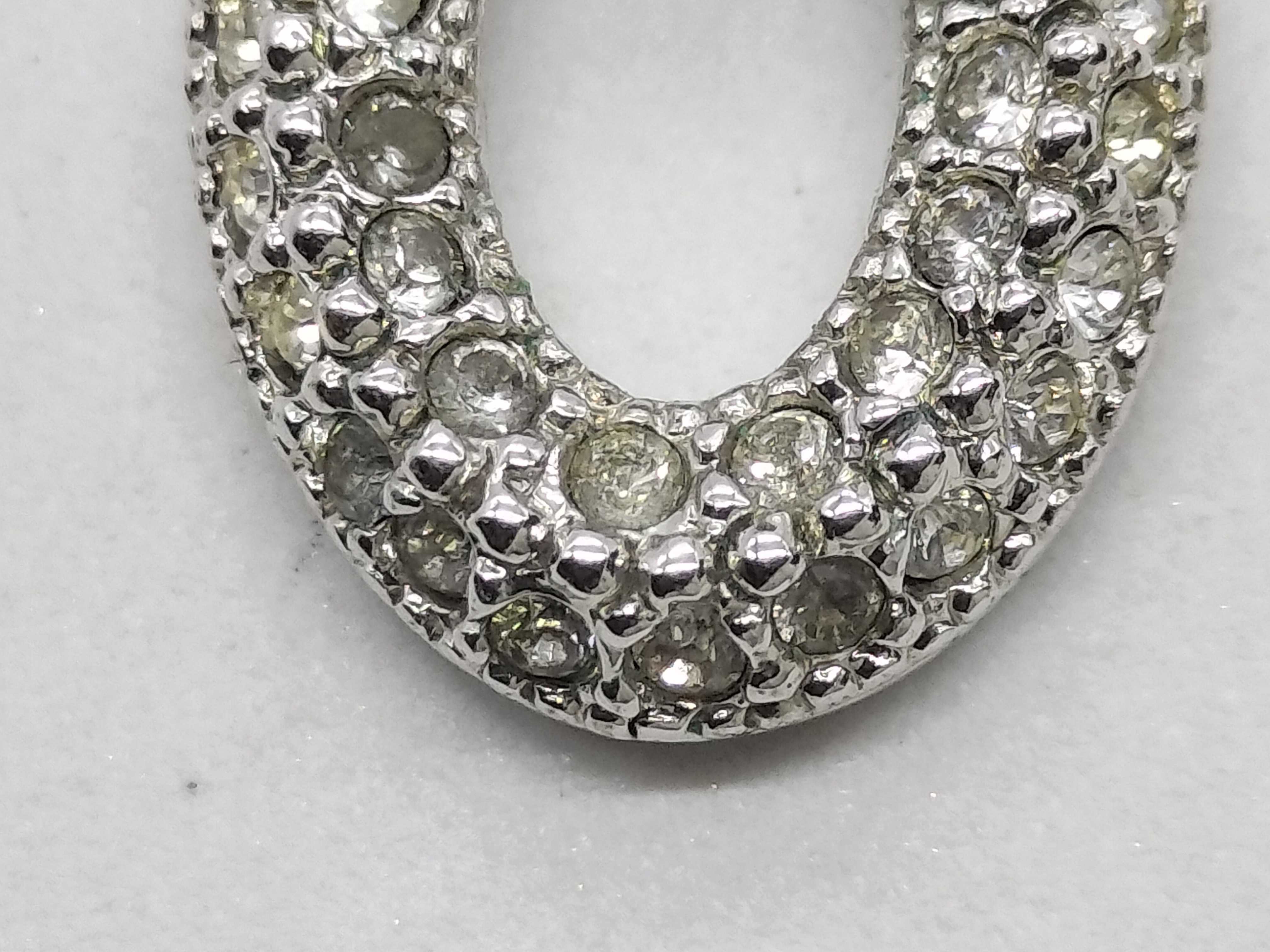 Rhinestone Silver Necklace — view 2