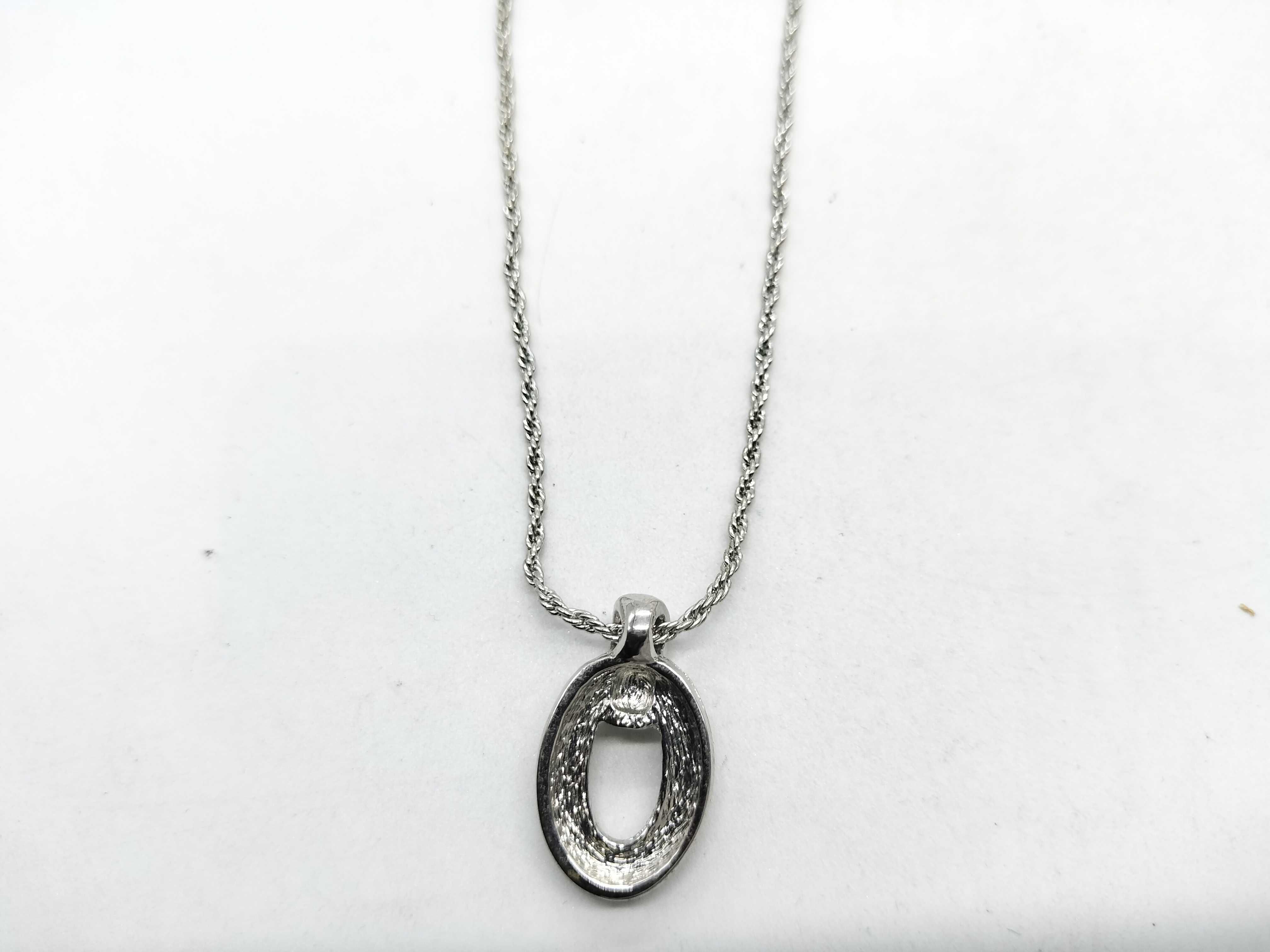 Rhinestone Silver Necklace — view 3