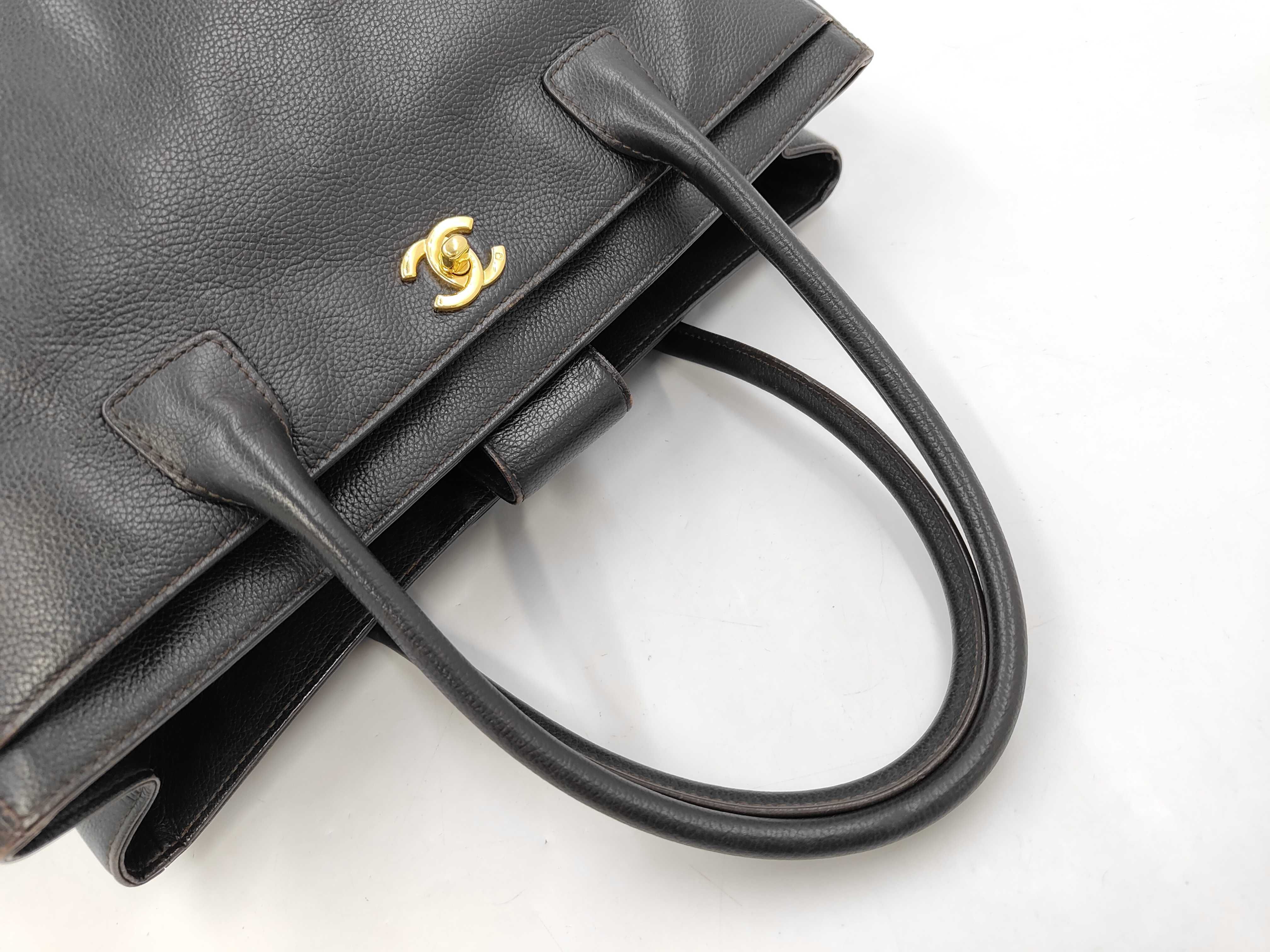 Executive Tote Coco Mark Leather Bag Tote Bag — view 4