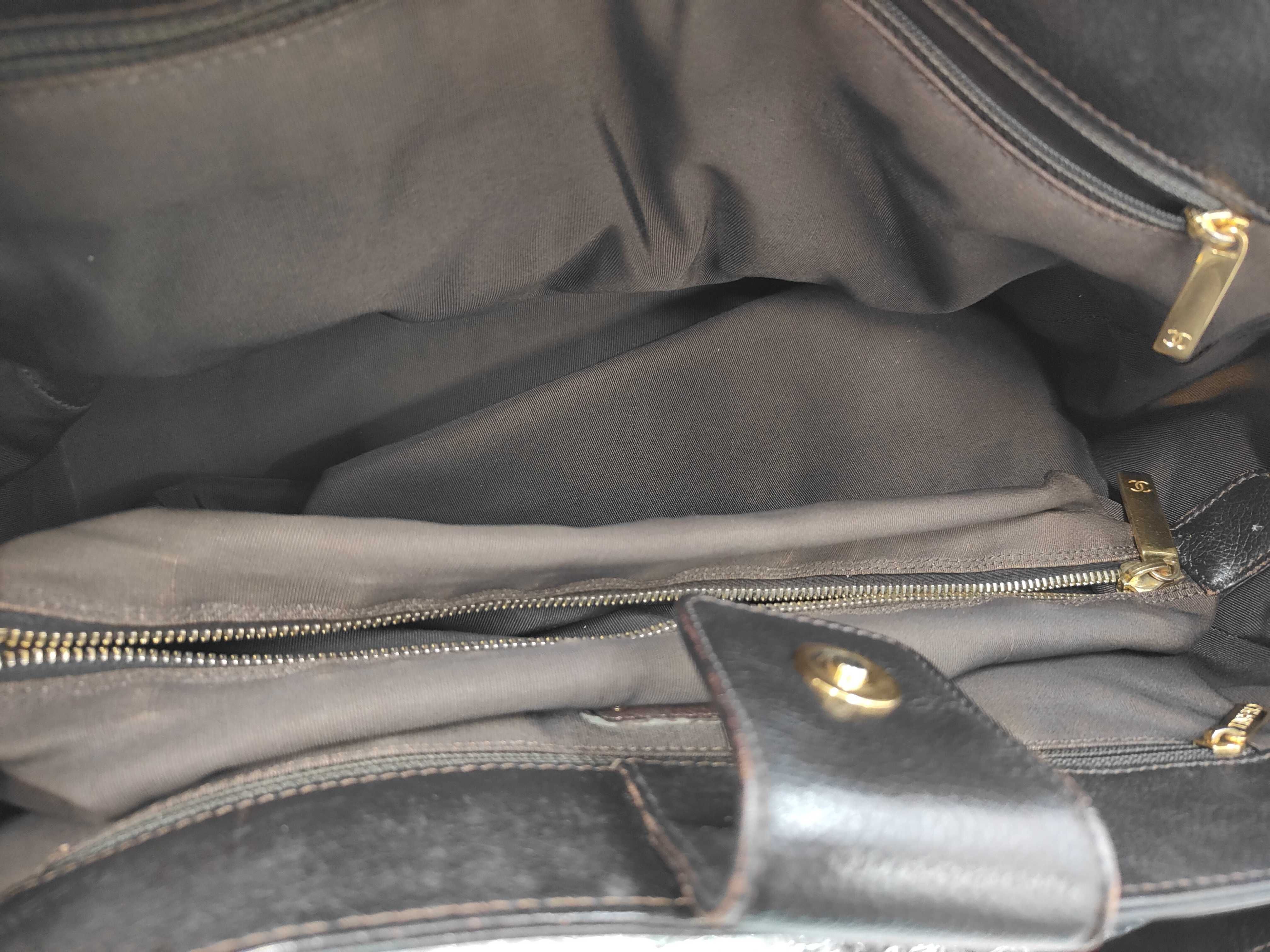 Executive Tote Coco Mark Leather Bag Tote Bag — view 8