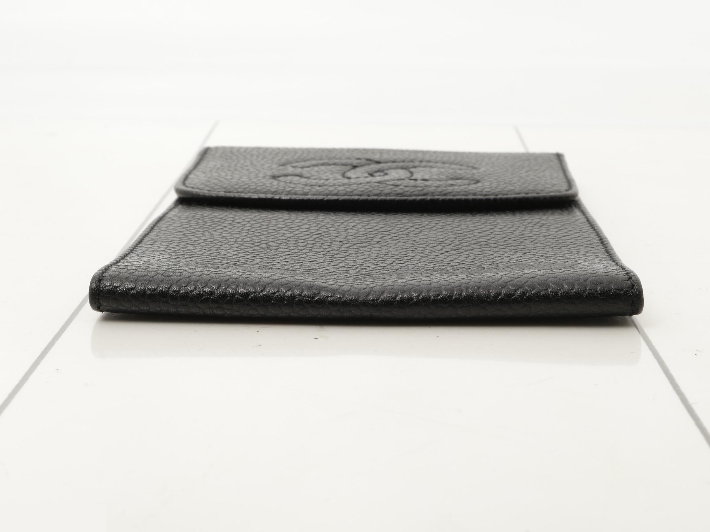 Caviar Skin Multi-Case, Coco Mark, Black, Unit 2 — view 3