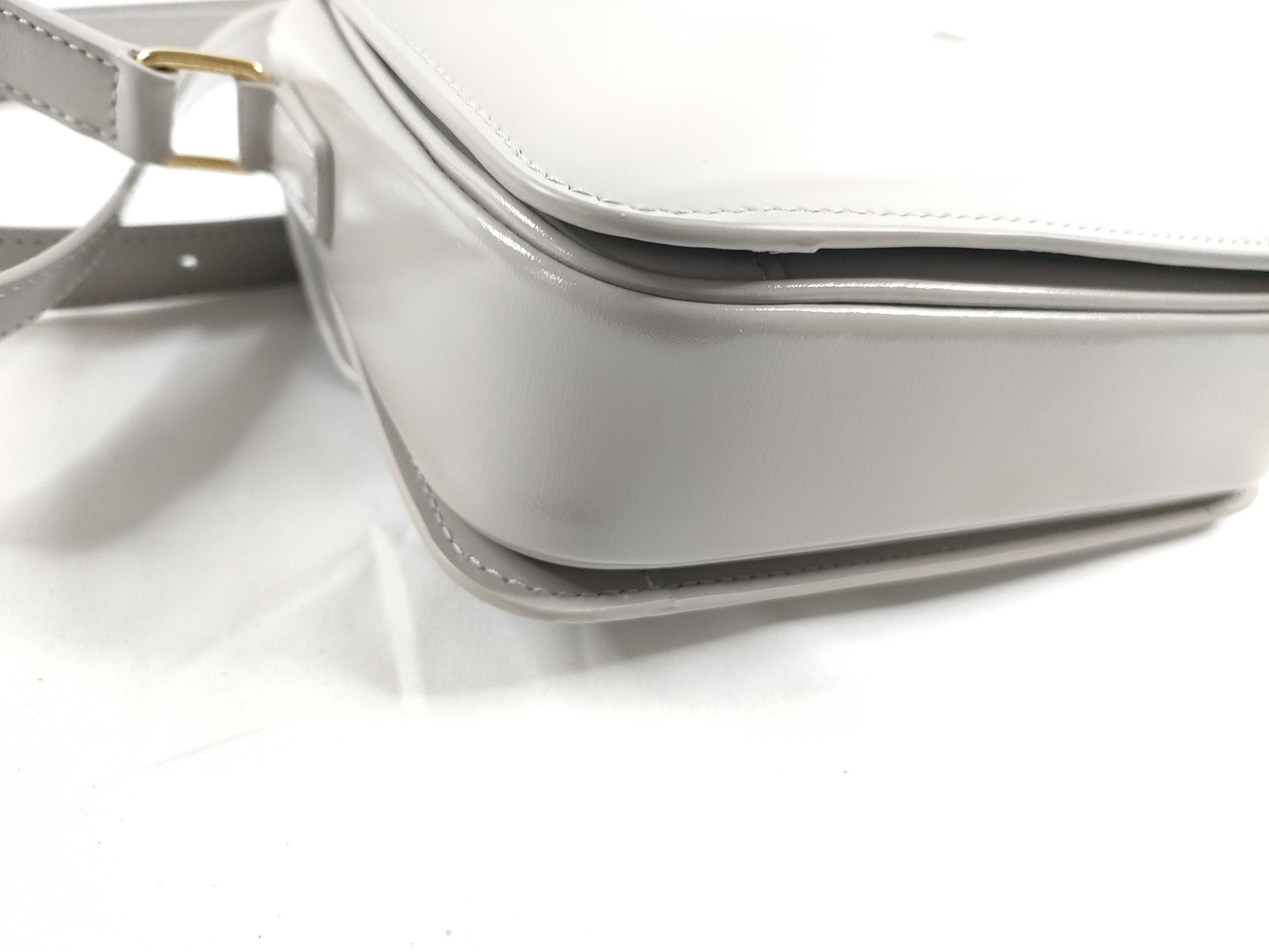Teen Triomphe Bag, Shiny Calfskin Shoulder Bag — view 3