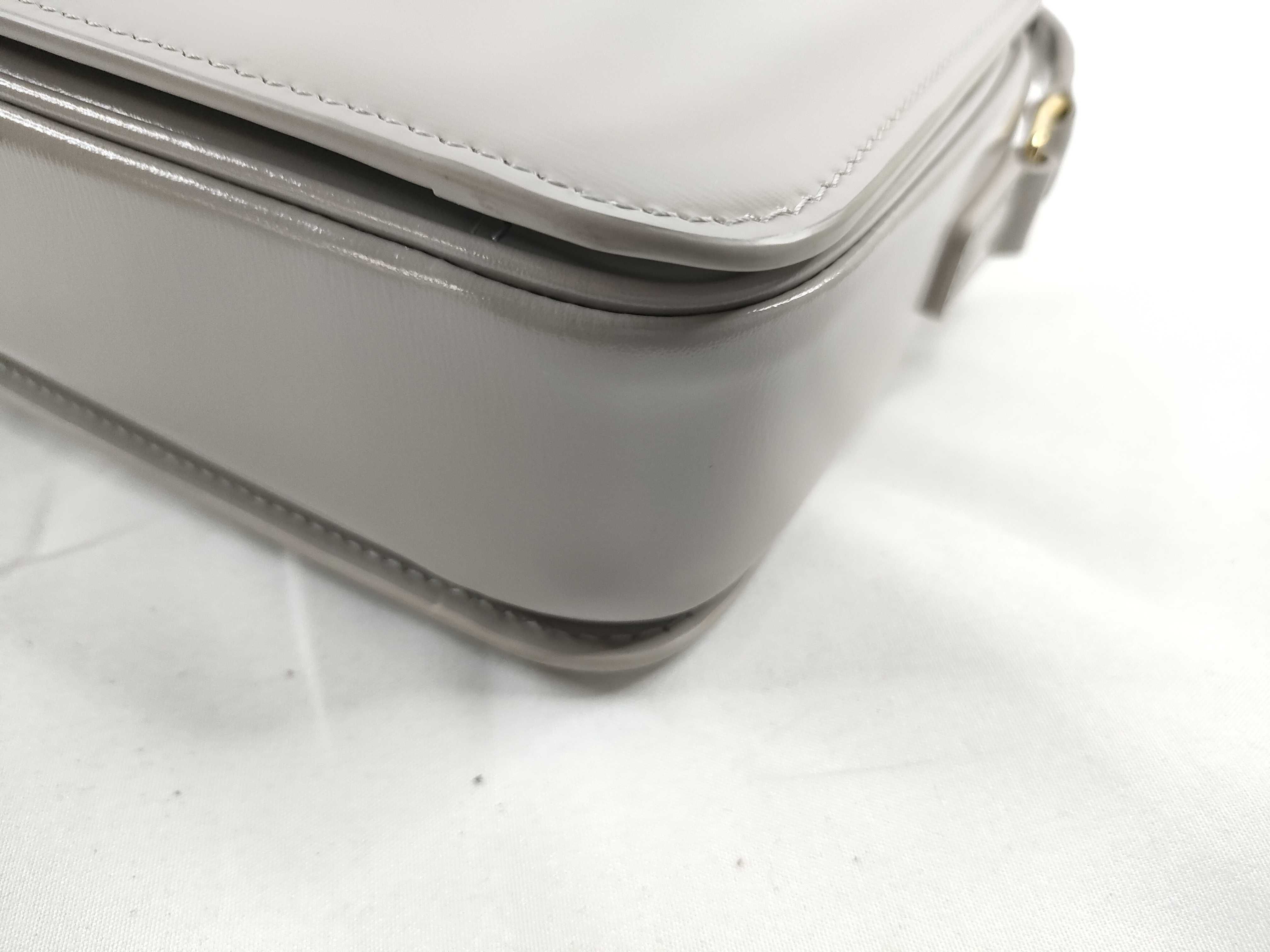 Teen Triomphe Bag, Shiny Calfskin Shoulder Bag — view 5