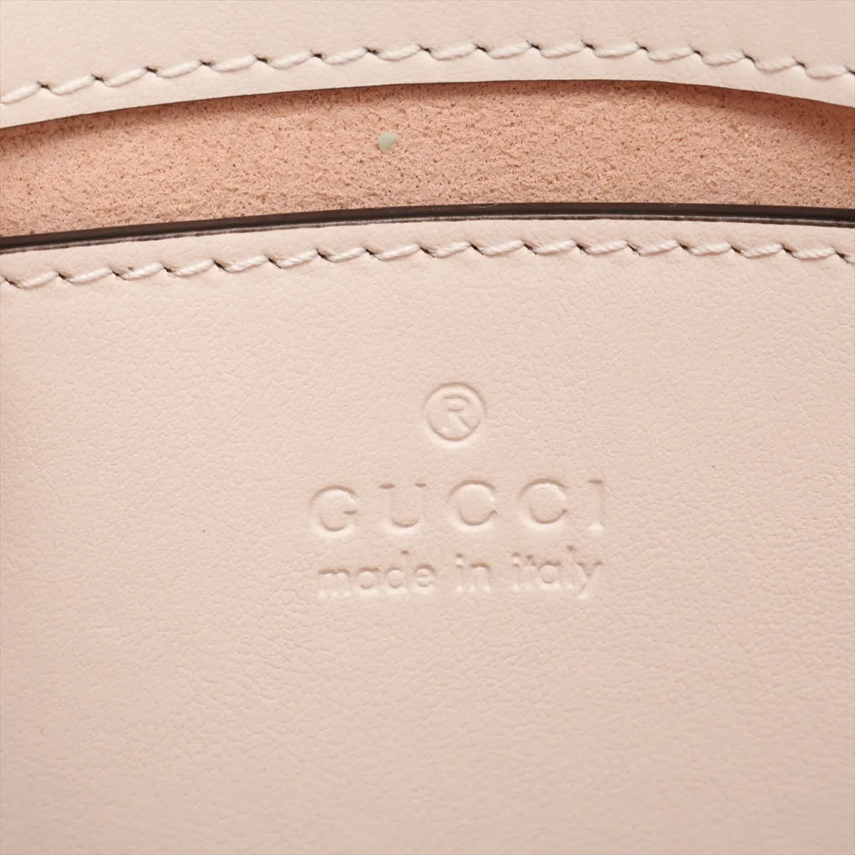 GG Marmont Leather Shoulder Bag, White, 446744 — view 9
