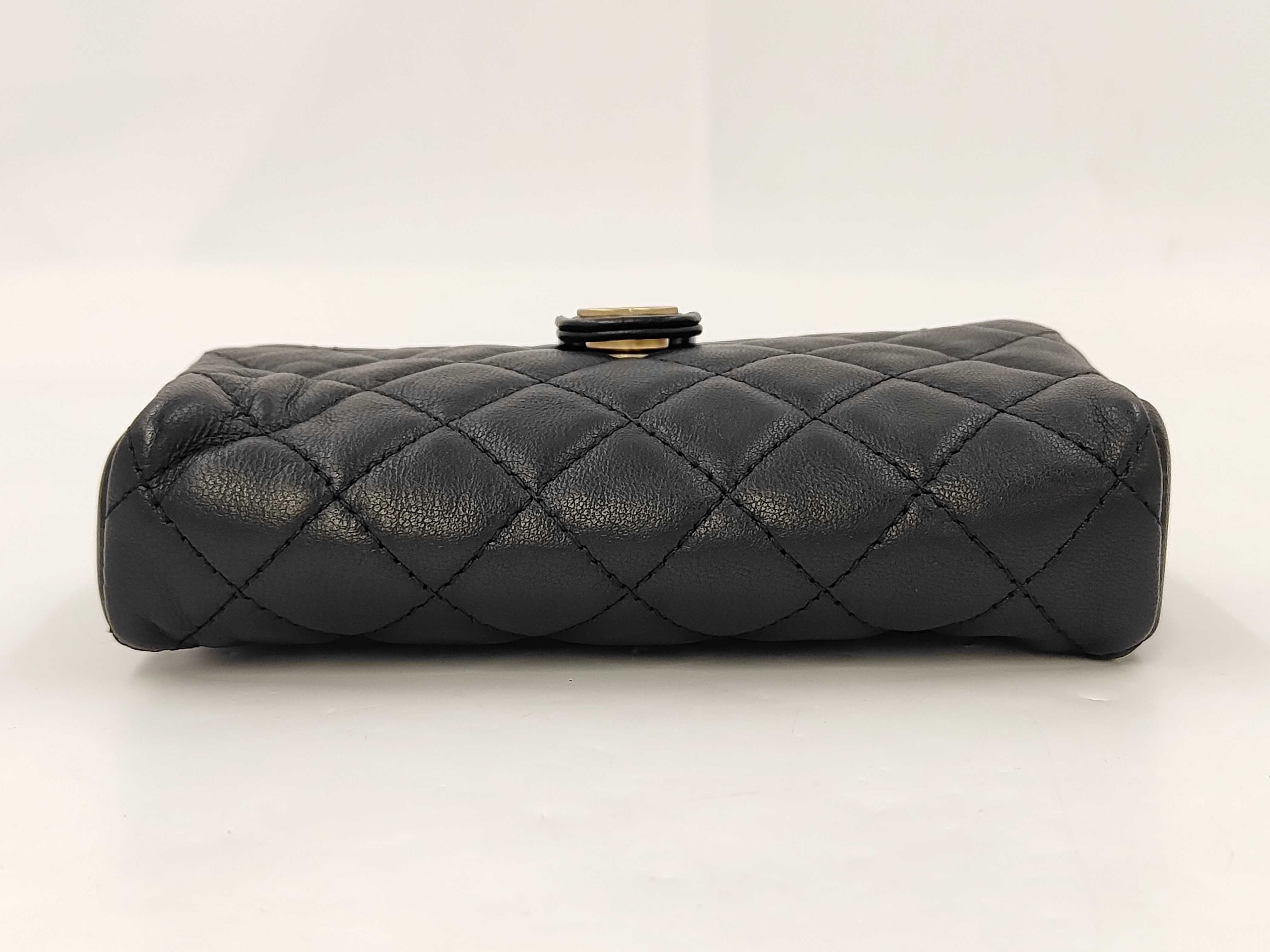 Matelassé Pouch, Black, Other Accessories — view 3