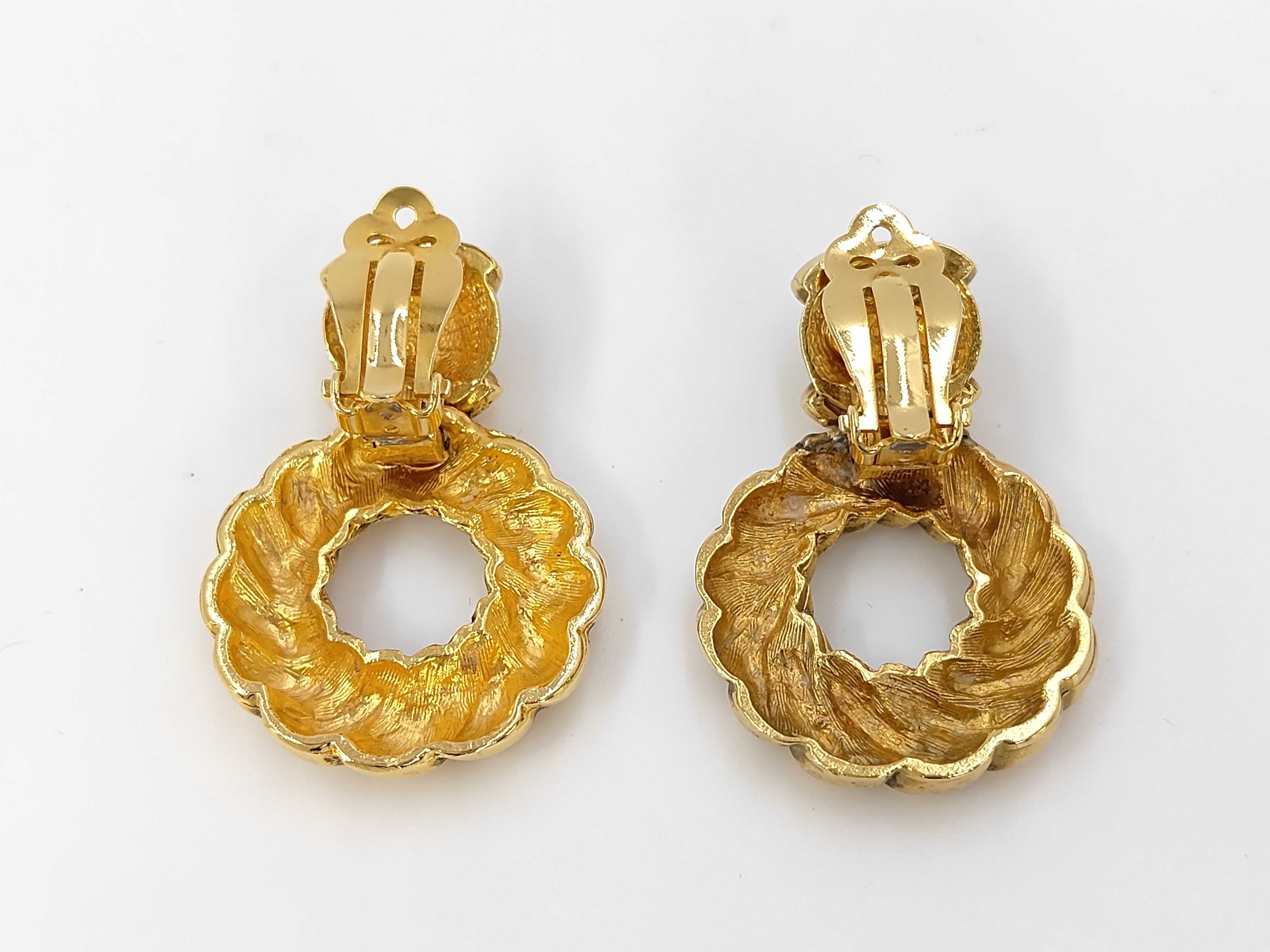 Coco Mark Twist Hoop Earrings — view 2