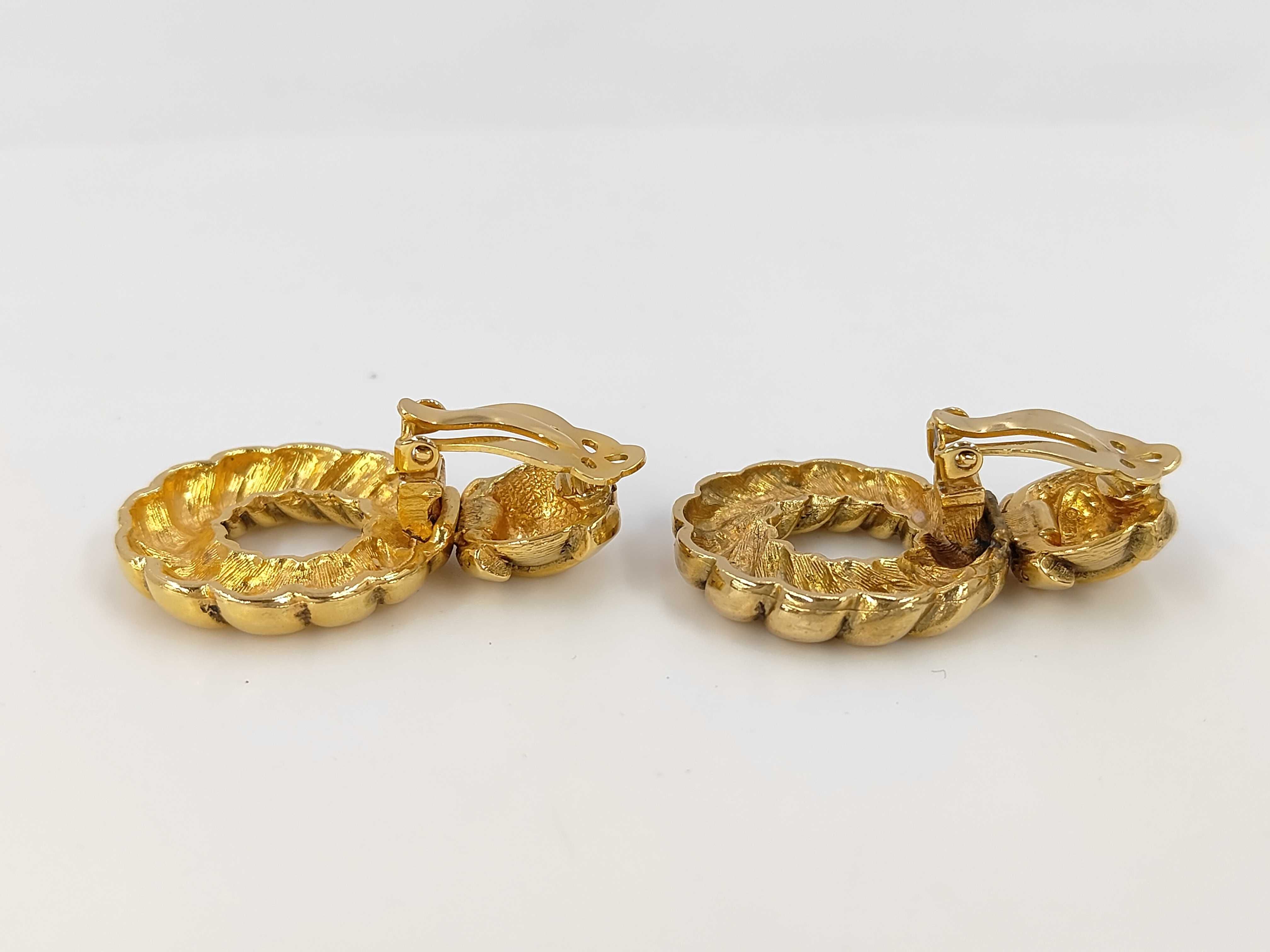 Coco Mark Twist Hoop Earrings — view 3