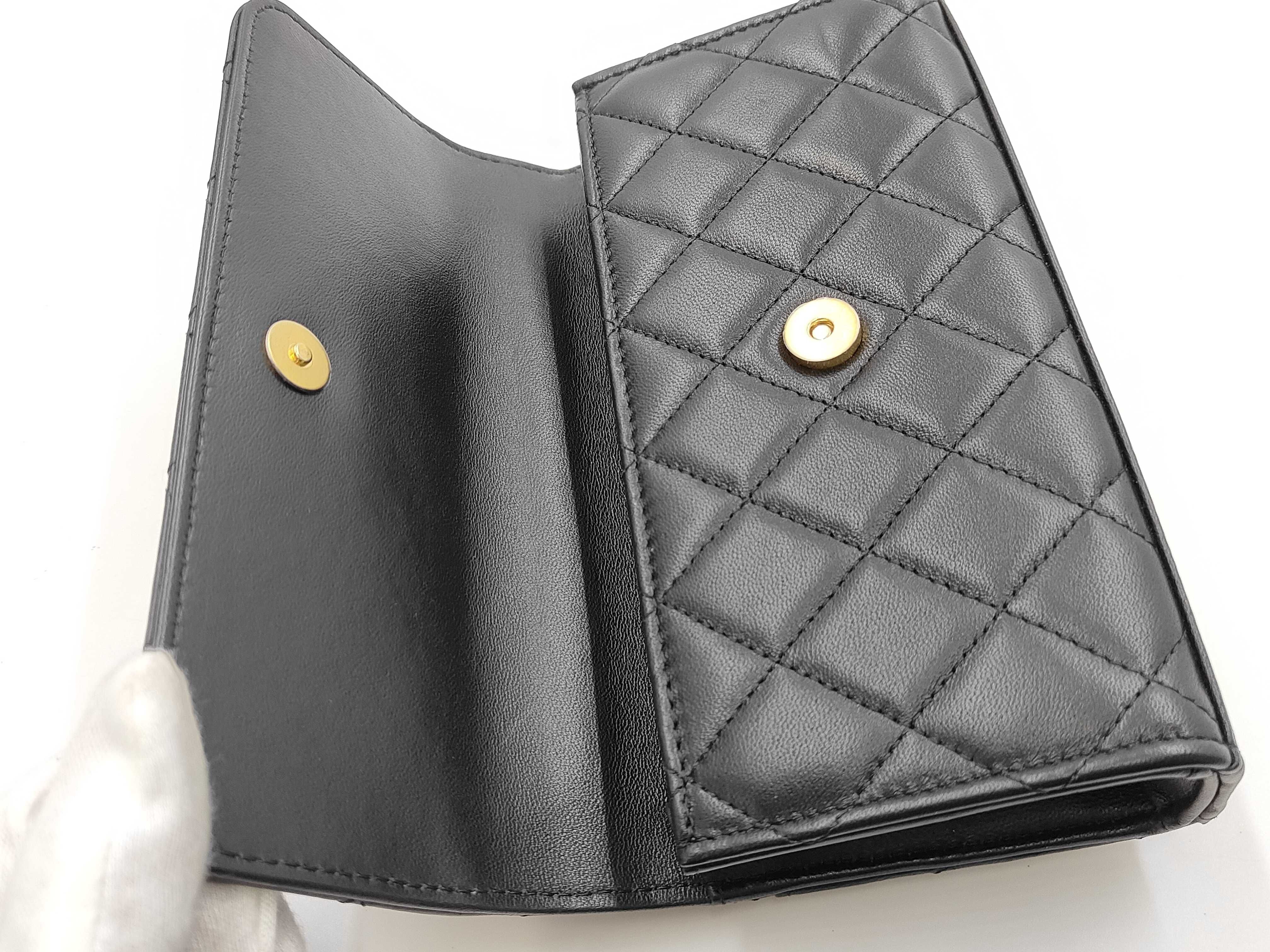 Matelassé Coco Mark Lion Motif Chain Shoulder Bag — view 10