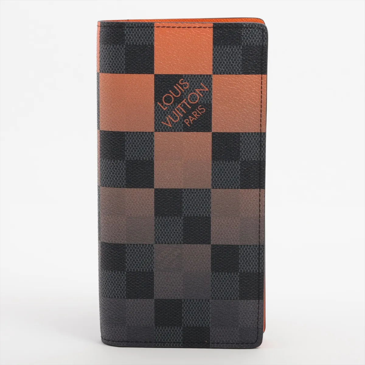 Damier Graphite Giant Portefeuille Blaza NM N60424 Orange x Black Long Wallet