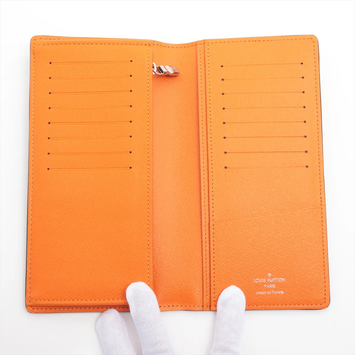Damier Graphite Giant Portefeuille Blaza NM N60424 Orange x Black Long Wallet — view 3