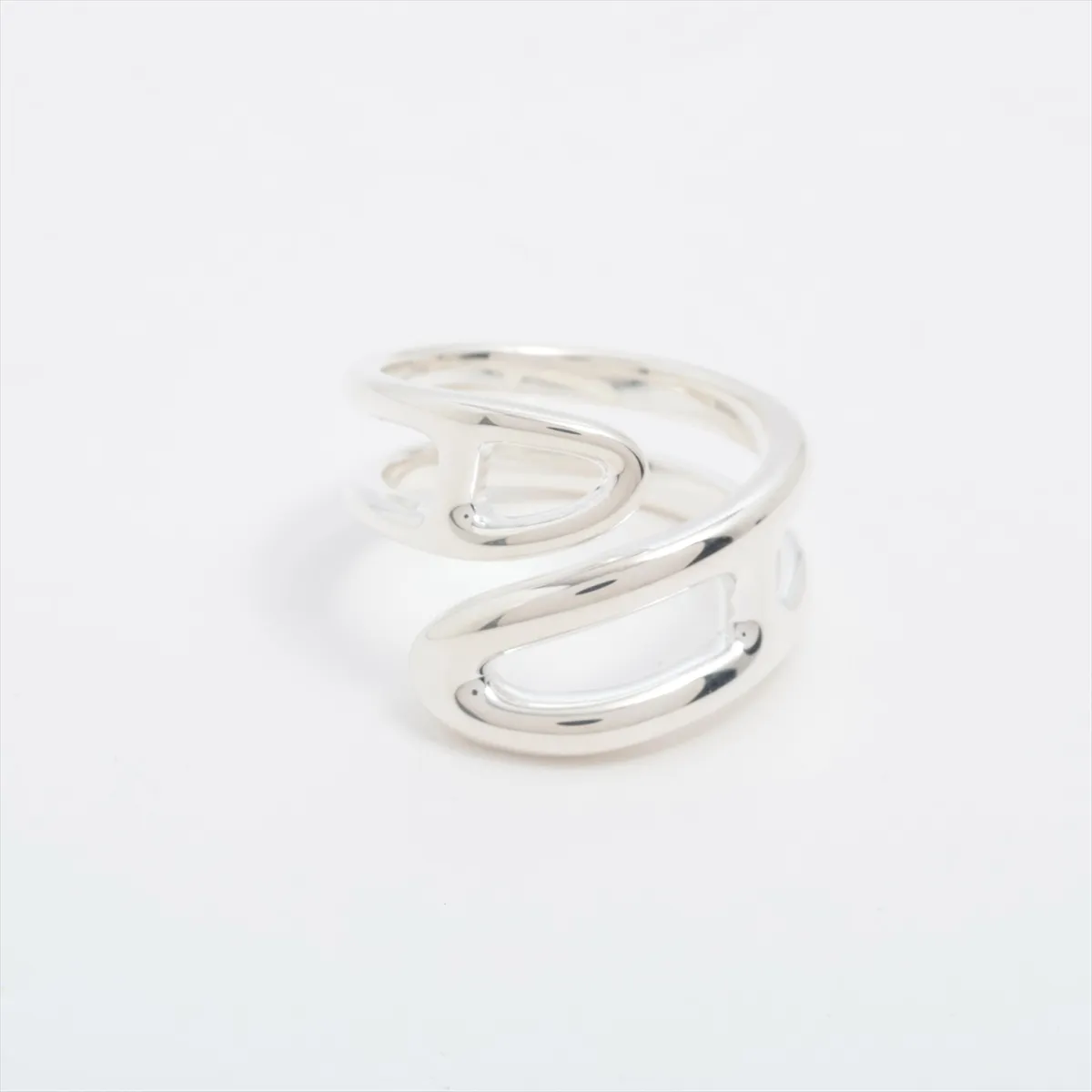 Chaine d'Ancre Punk Twist 2025 Ring, Size 58, 925 Sterling Silver, 8.4g, Silver,