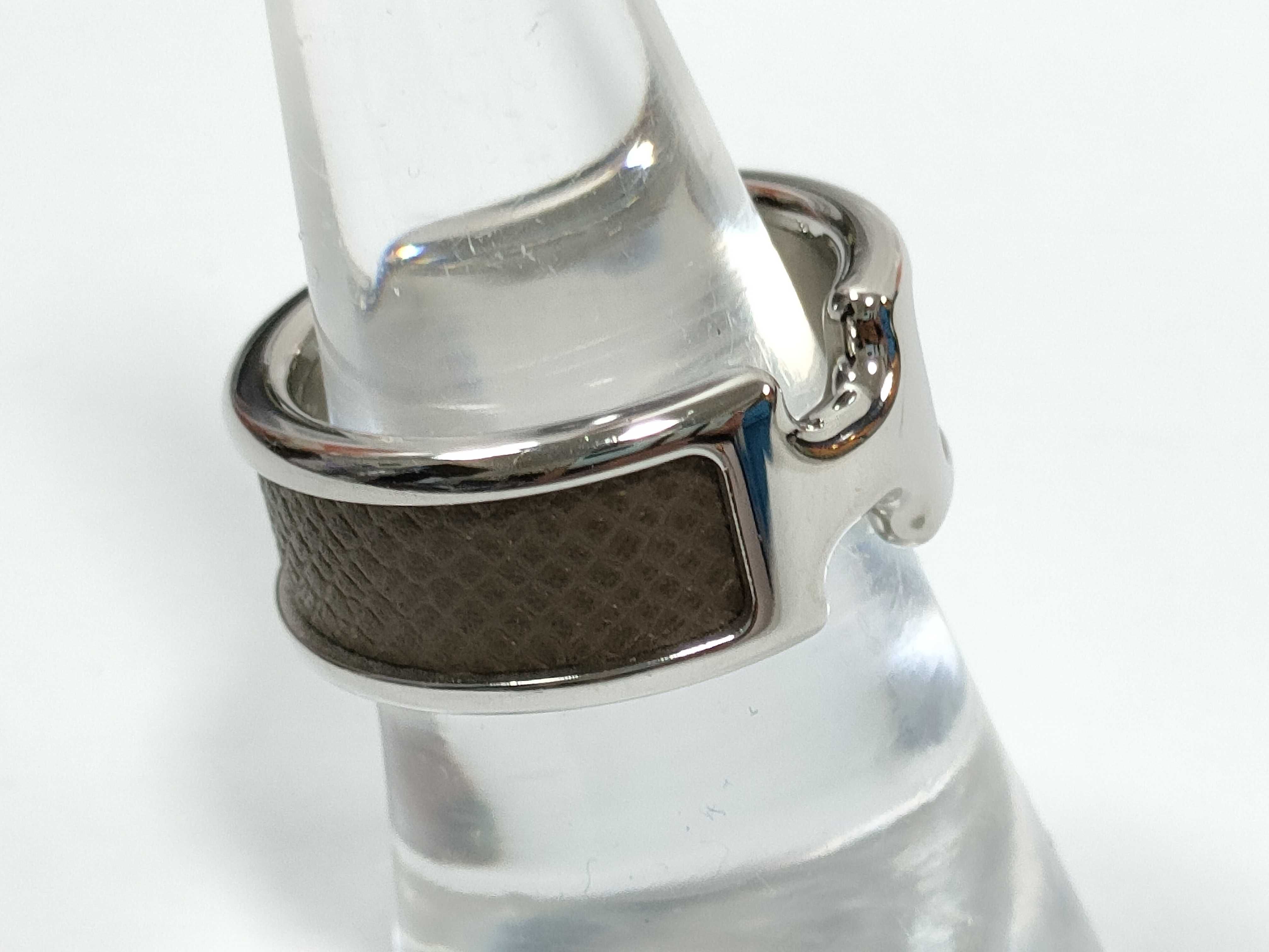 Olympus Ring PM Etoupe Silver Hardware Size M Hermes Ring — view 3