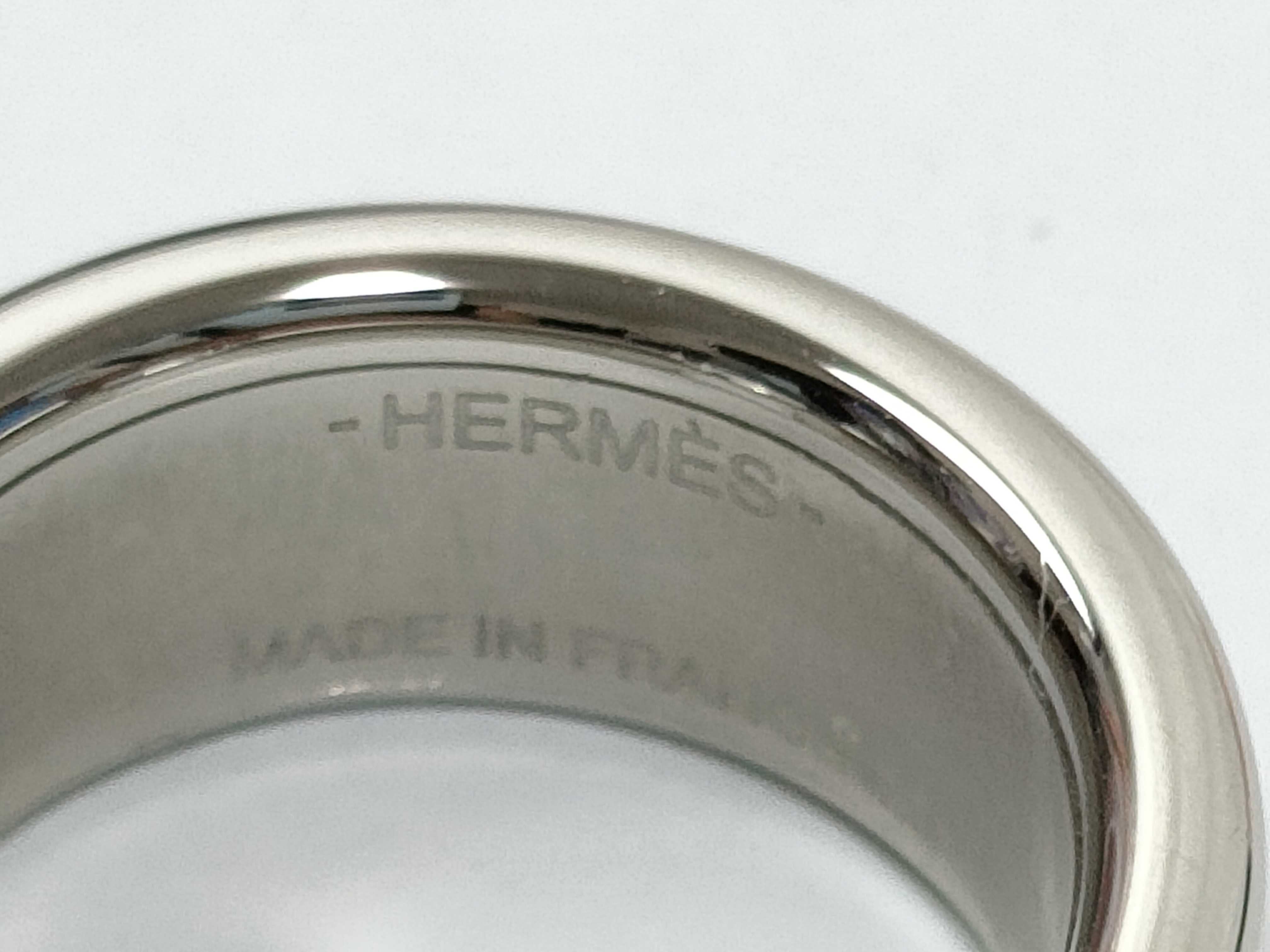 Olympus Ring PM Etoupe Silver Hardware Size M Hermes Ring — view 6