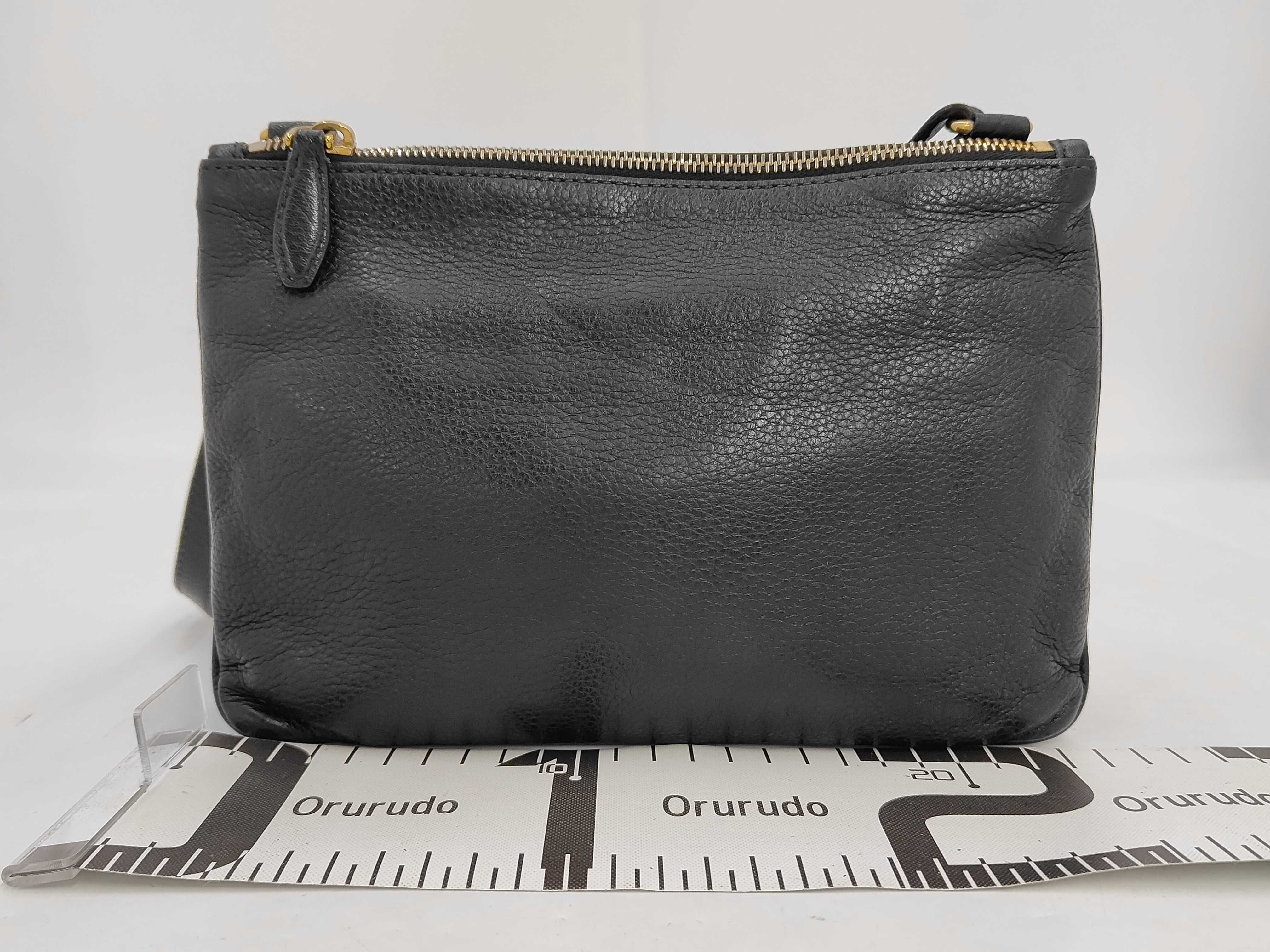 Vitello Daino Leather Double-Zip Crossbody Bag (Shoulder Bag) — view 2