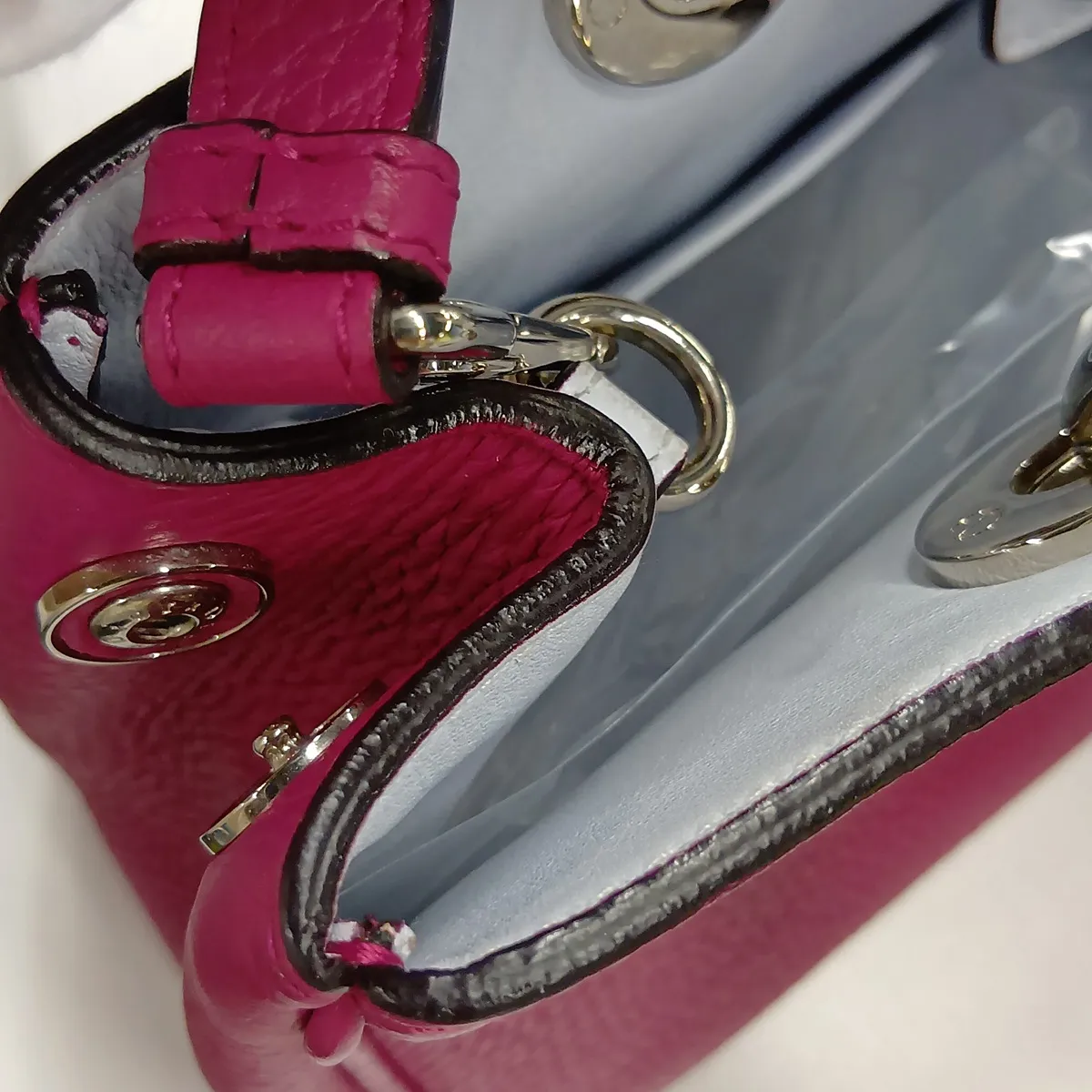 Diorissimo Leather 2-Way Handbag, Purple — view 13