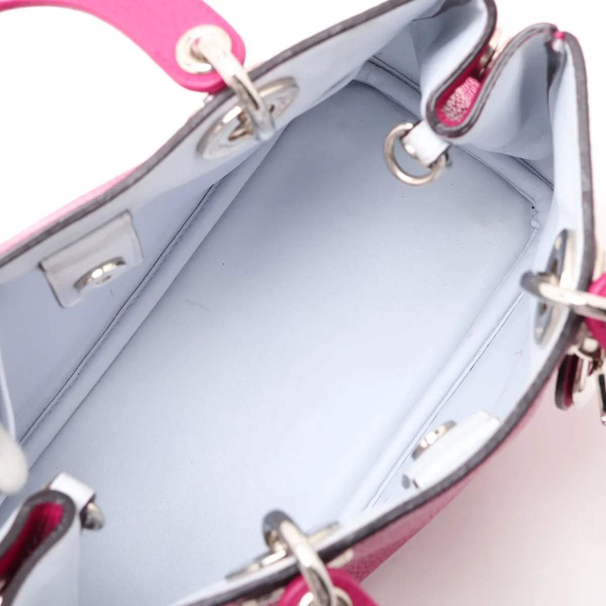 Diorissimo Leather 2-Way Handbag, Purple — view 8