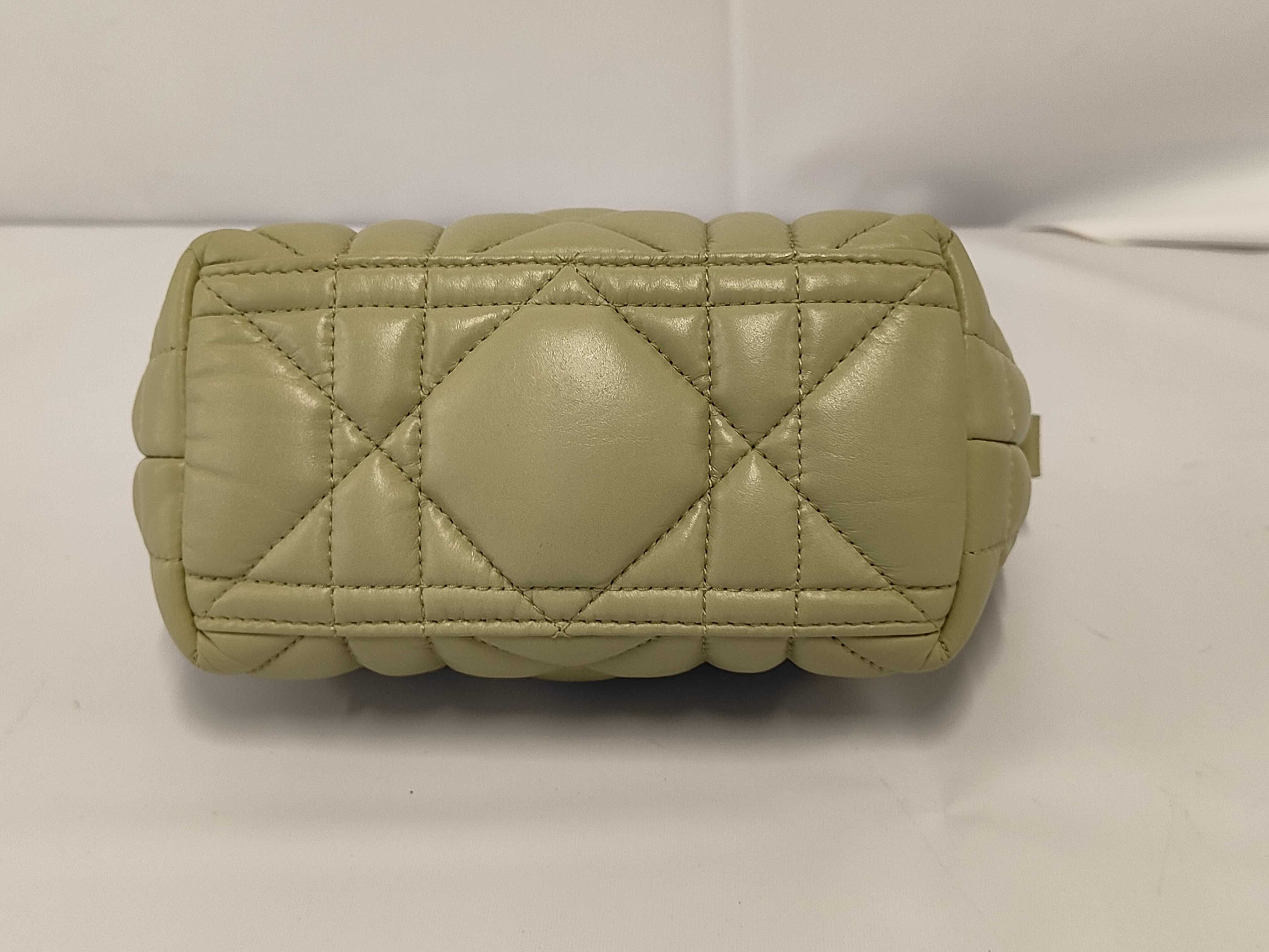 Nomad Pouch Cannage Lambskin Khaki Pouch — view 3
