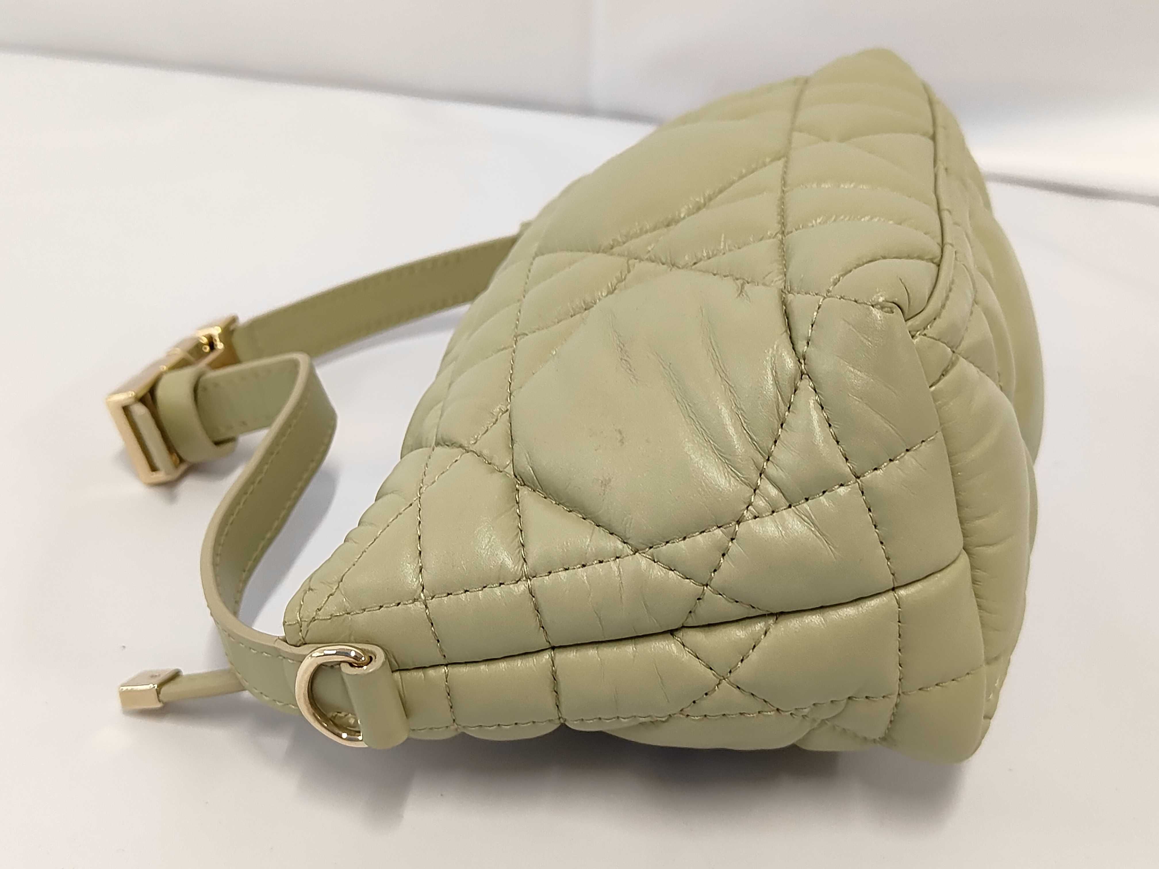 Nomad Pouch Cannage Lambskin Khaki Pouch — view 8