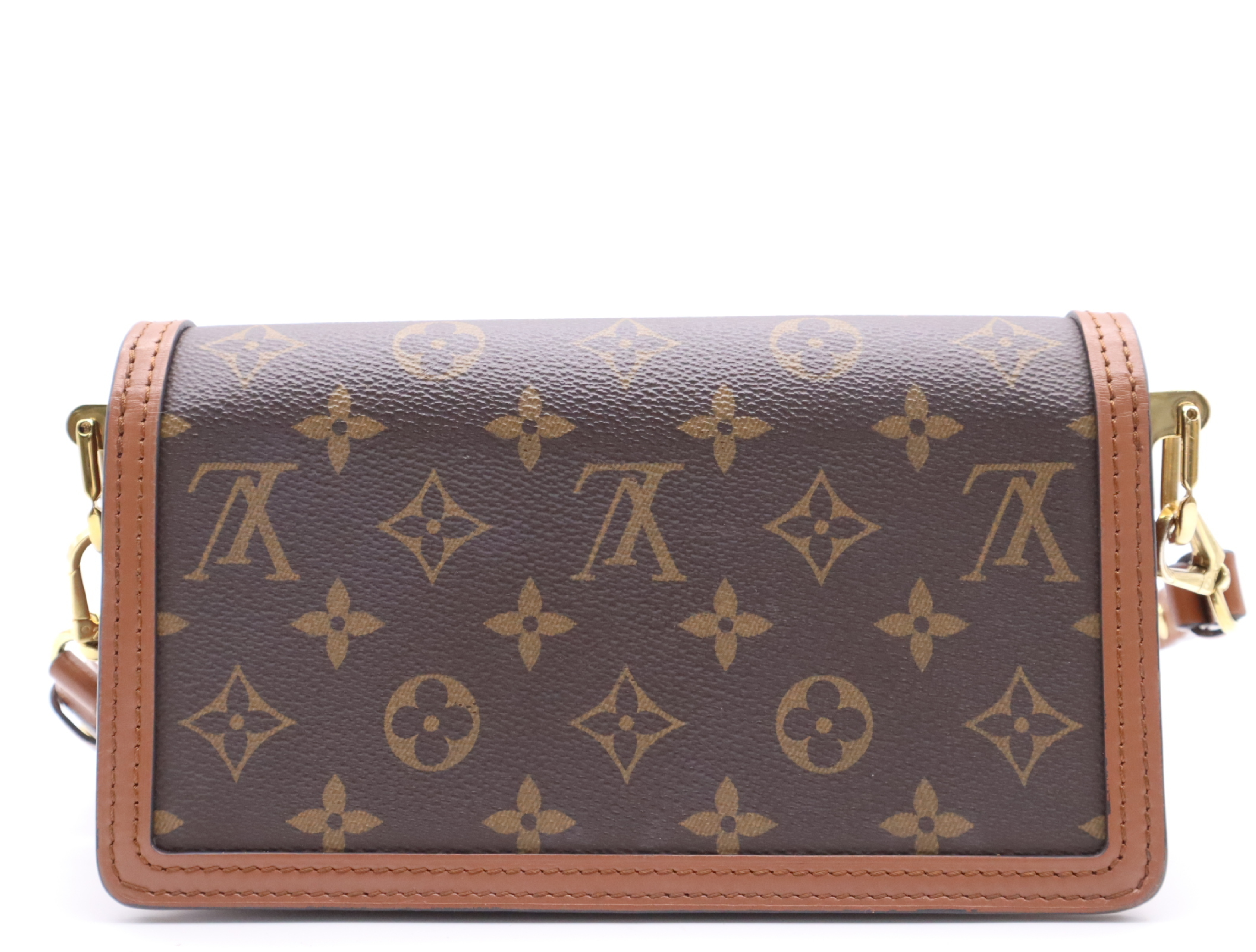 M45959 Monogram & Monogram Reverse Canvas Dauphine MINI Shoulder Bag with Shoulder Strap and Box, RFID ID Tested. — view 2