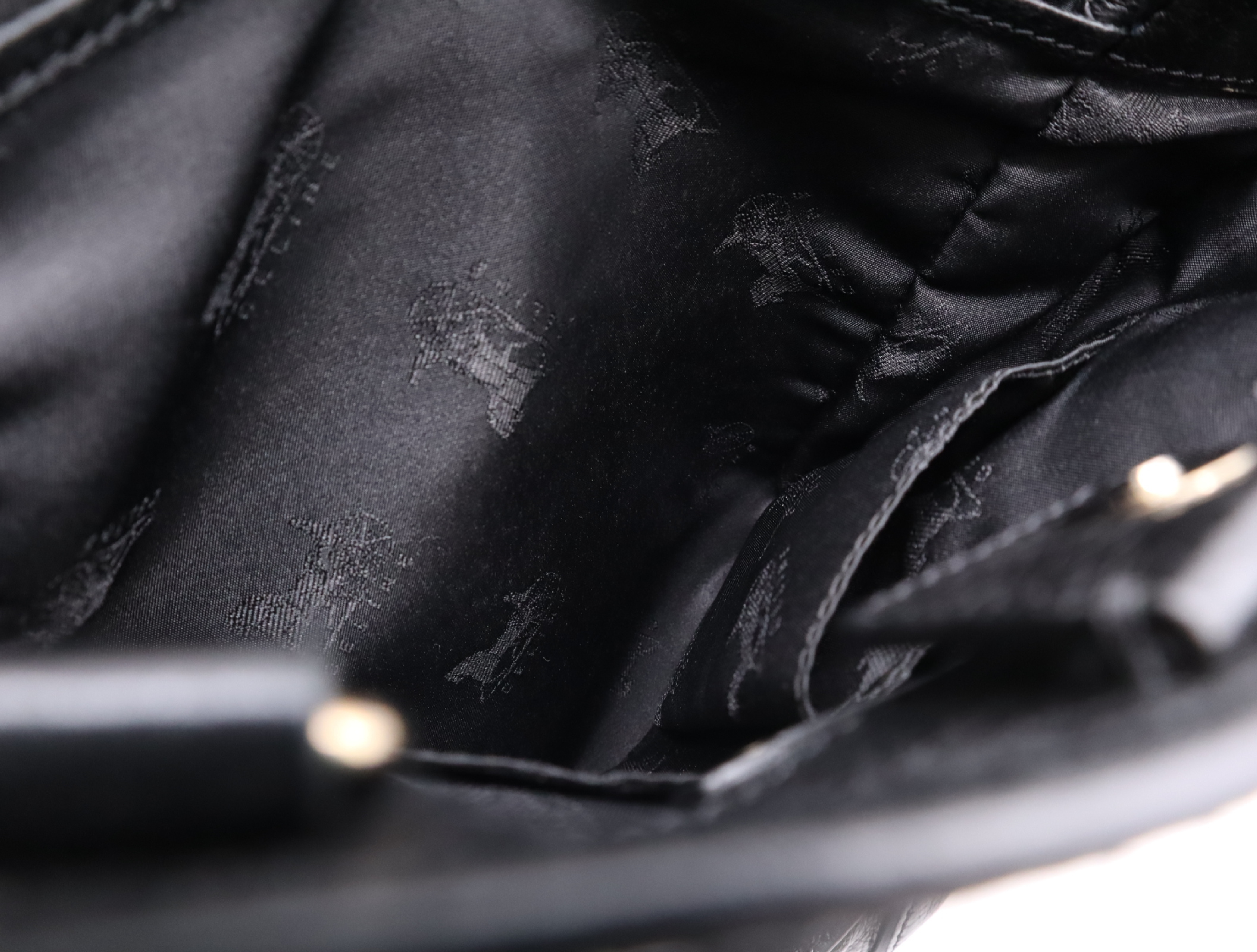 Leather Orlov Tote Bag, Black, Silver Hardware, with Charm — view 15