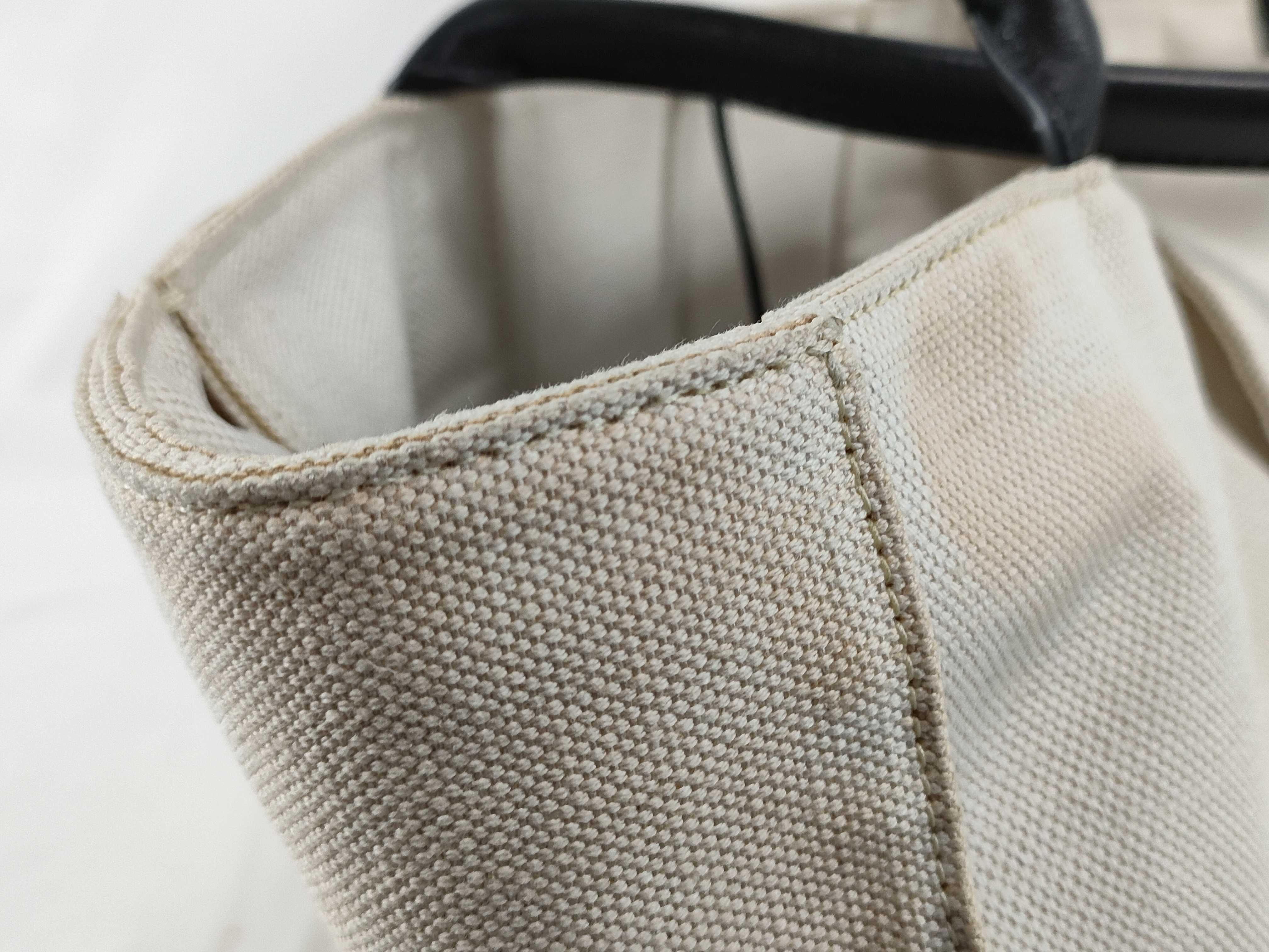 Intrecciato Arco Maxi Intrecciato White Canvas Tote Bag Handbag Tote Bag — view 12