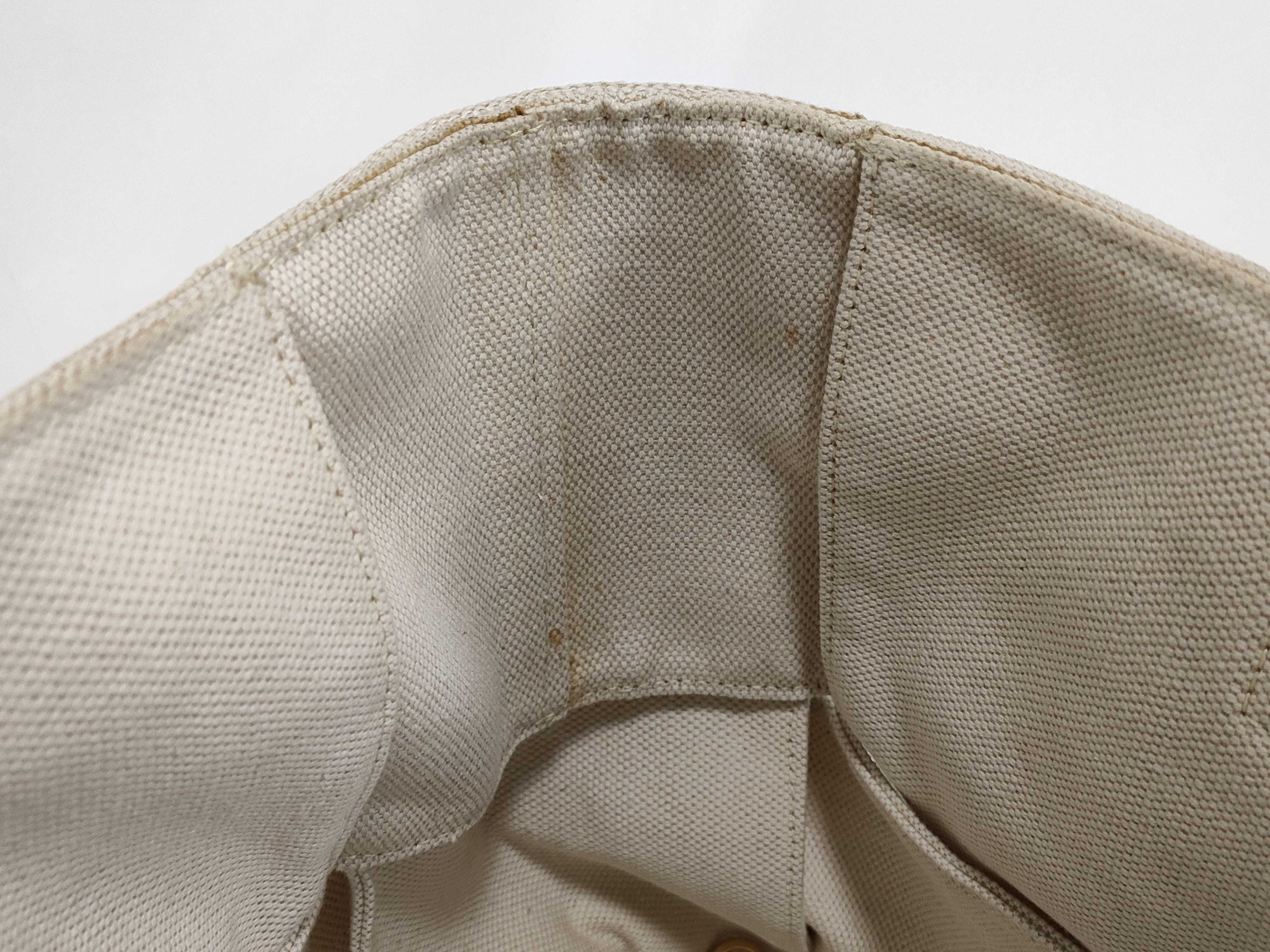 Intrecciato Arco Maxi Intrecciato White Canvas Tote Bag Handbag Tote Bag — view 8