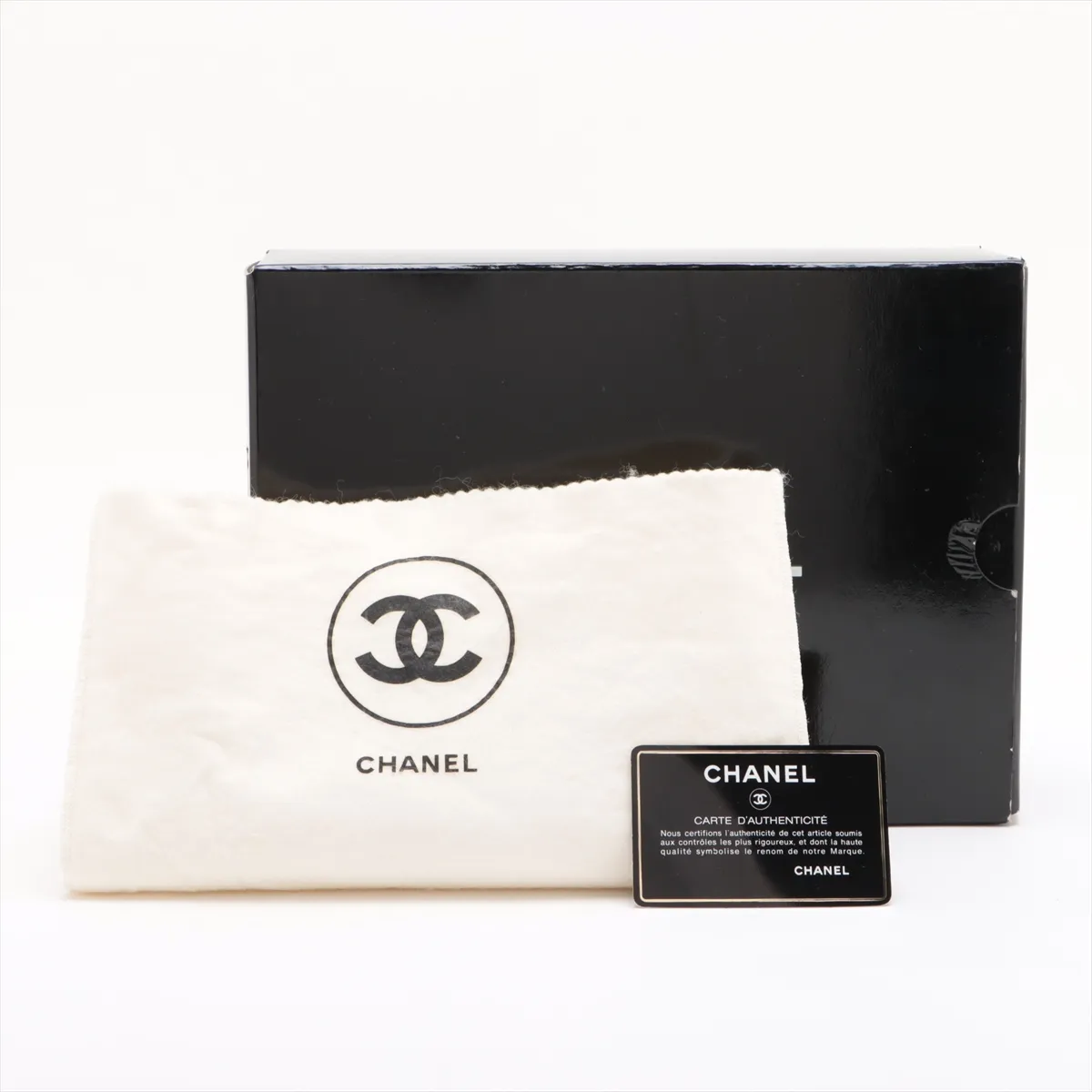 Matelassé 23 Small Lambskin Double Flap Double Chain Bag, Black with Gold Hardware, 0614462 (Serial Number 0-series, A01113) — view 14
