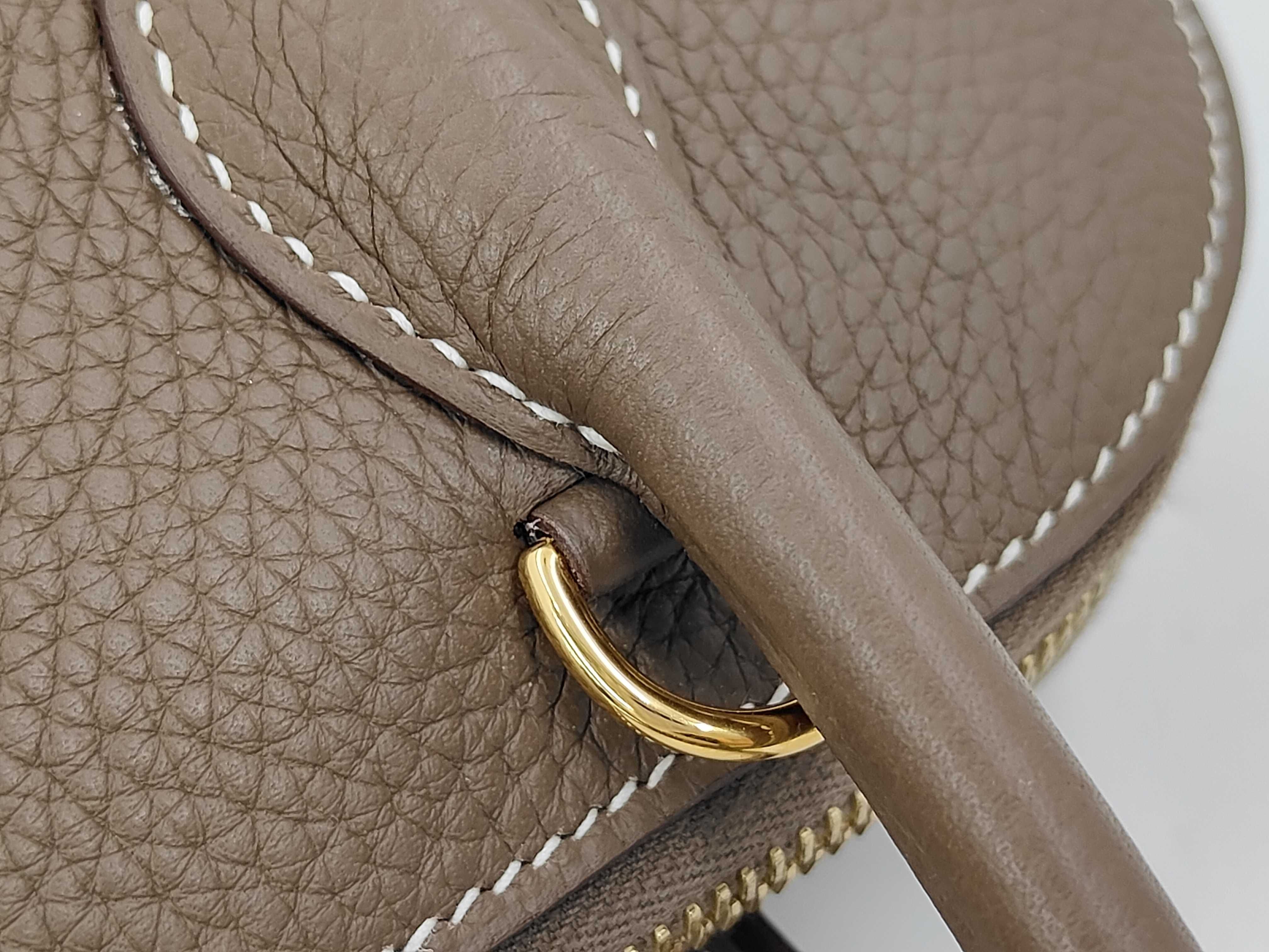 Bolide 31 Etoupe Gold Hardware D Engraved Handbag — view 7