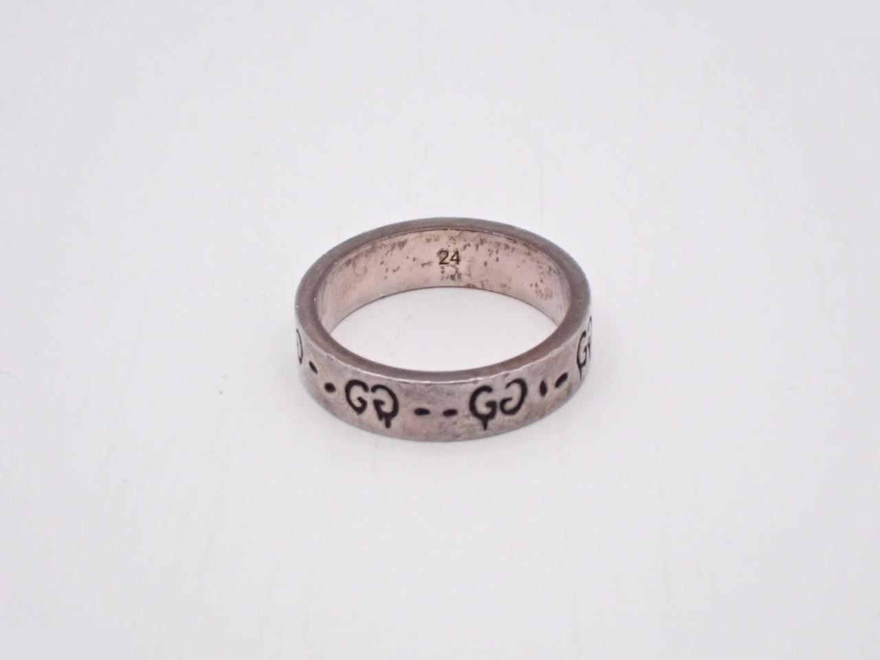 Ring, SV925, 7.9g, GG, stamped 24, actual size #22 — view 2