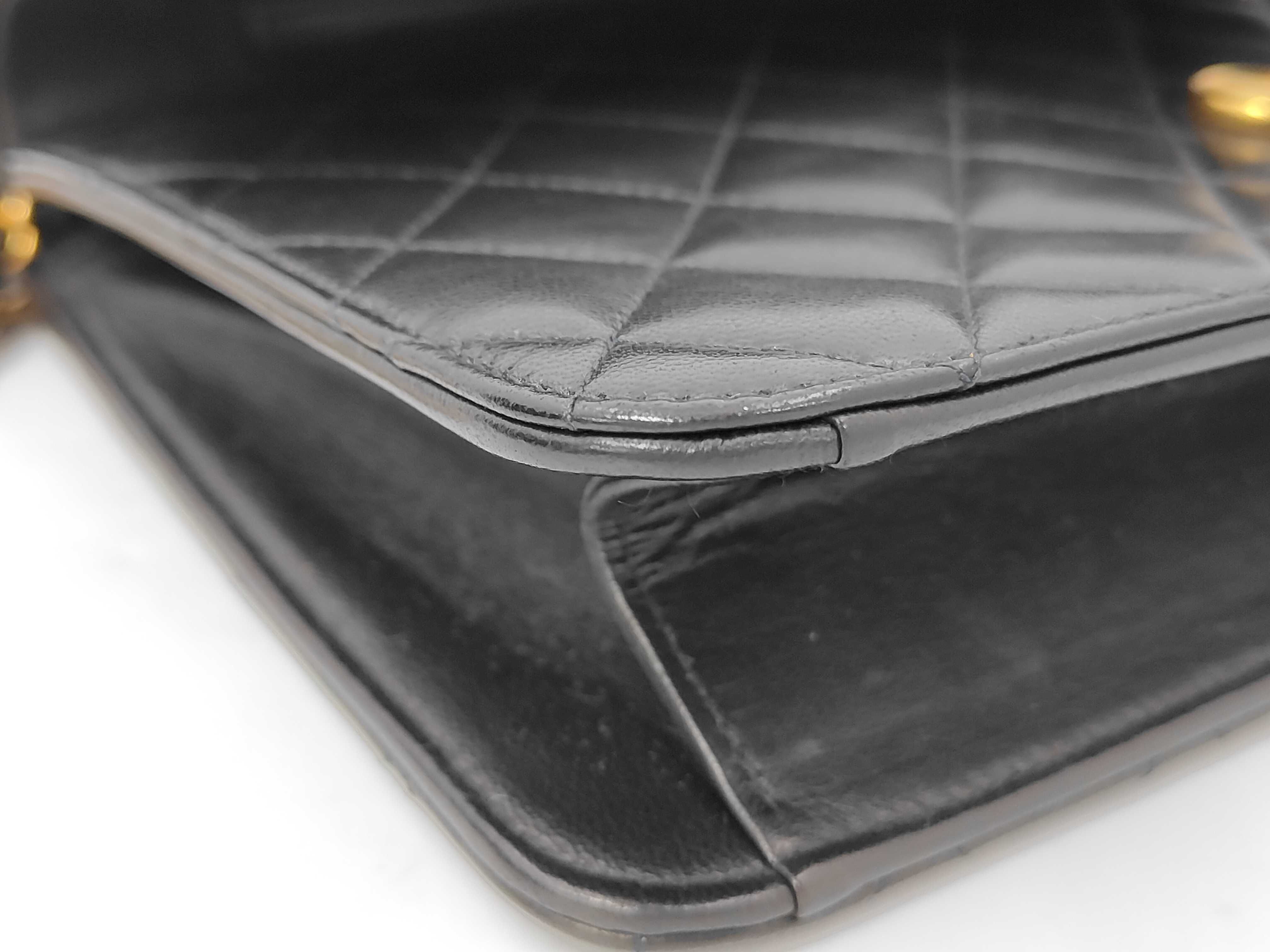 Matelassé S-flap/S-chain push-lock lambskin shoulder bag — view 5