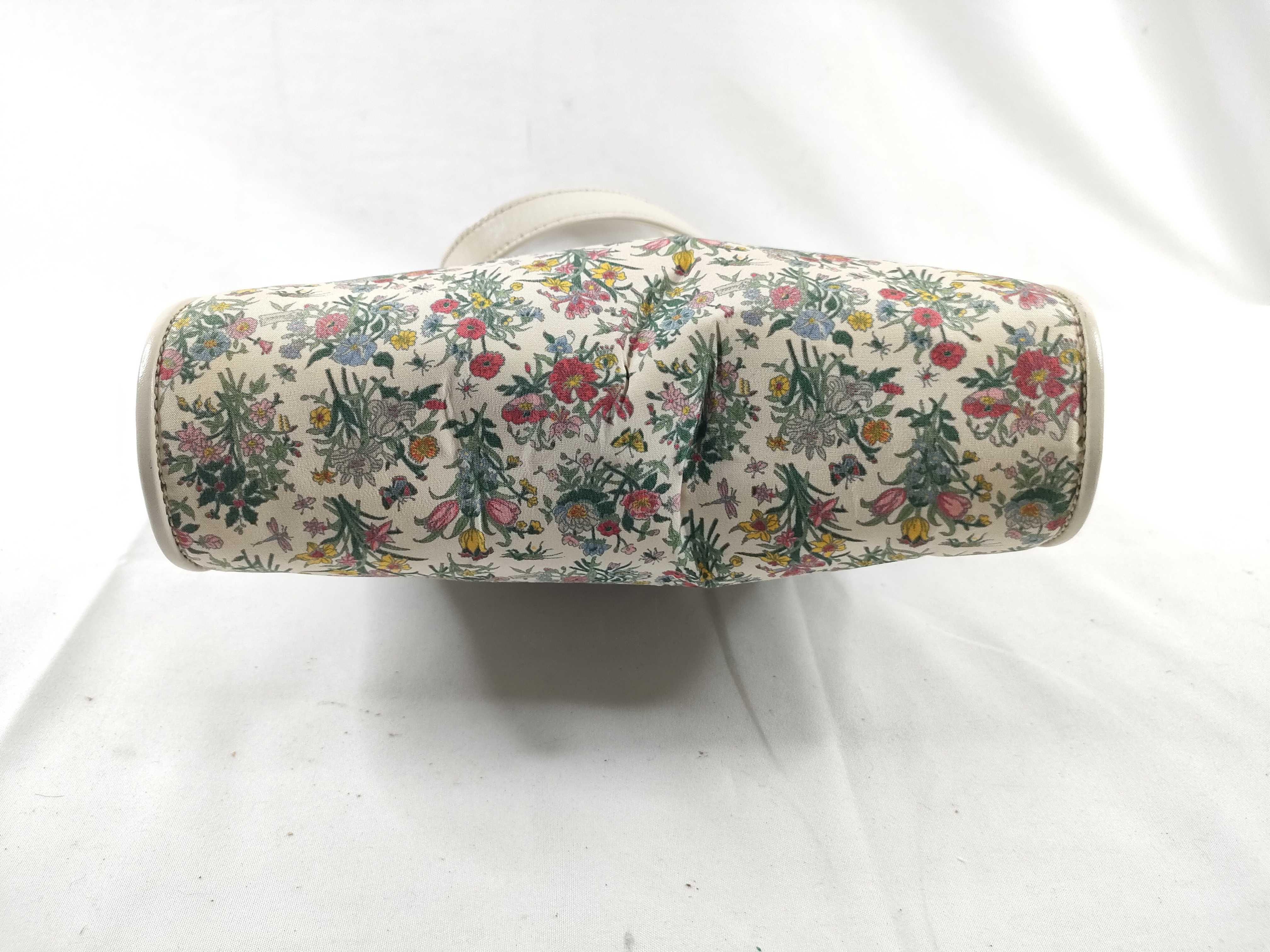 Floral Pattern Shoulder Bag with Turnlock Closure — view 4