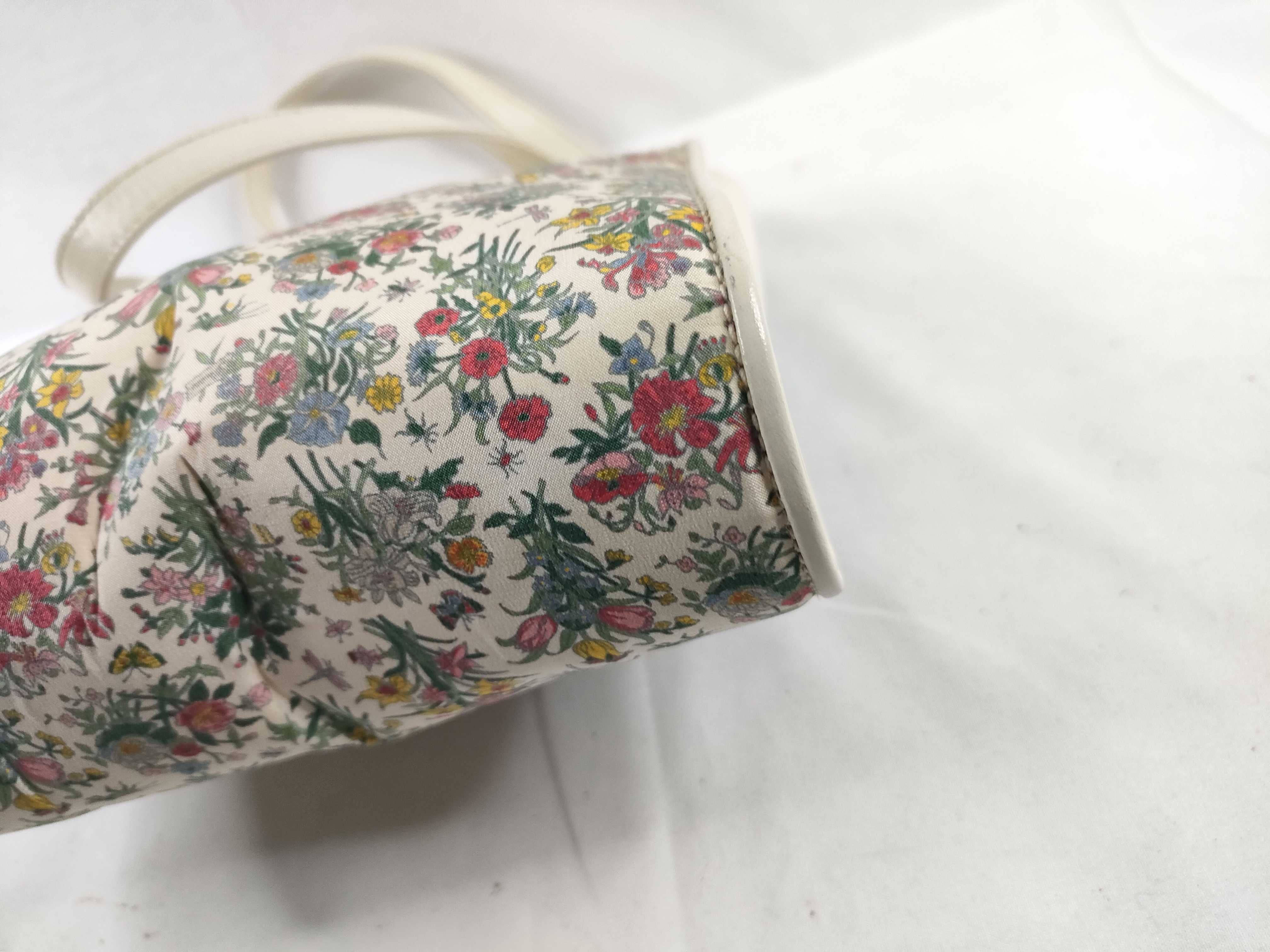Floral Pattern Shoulder Bag with Turnlock Closure — view 5