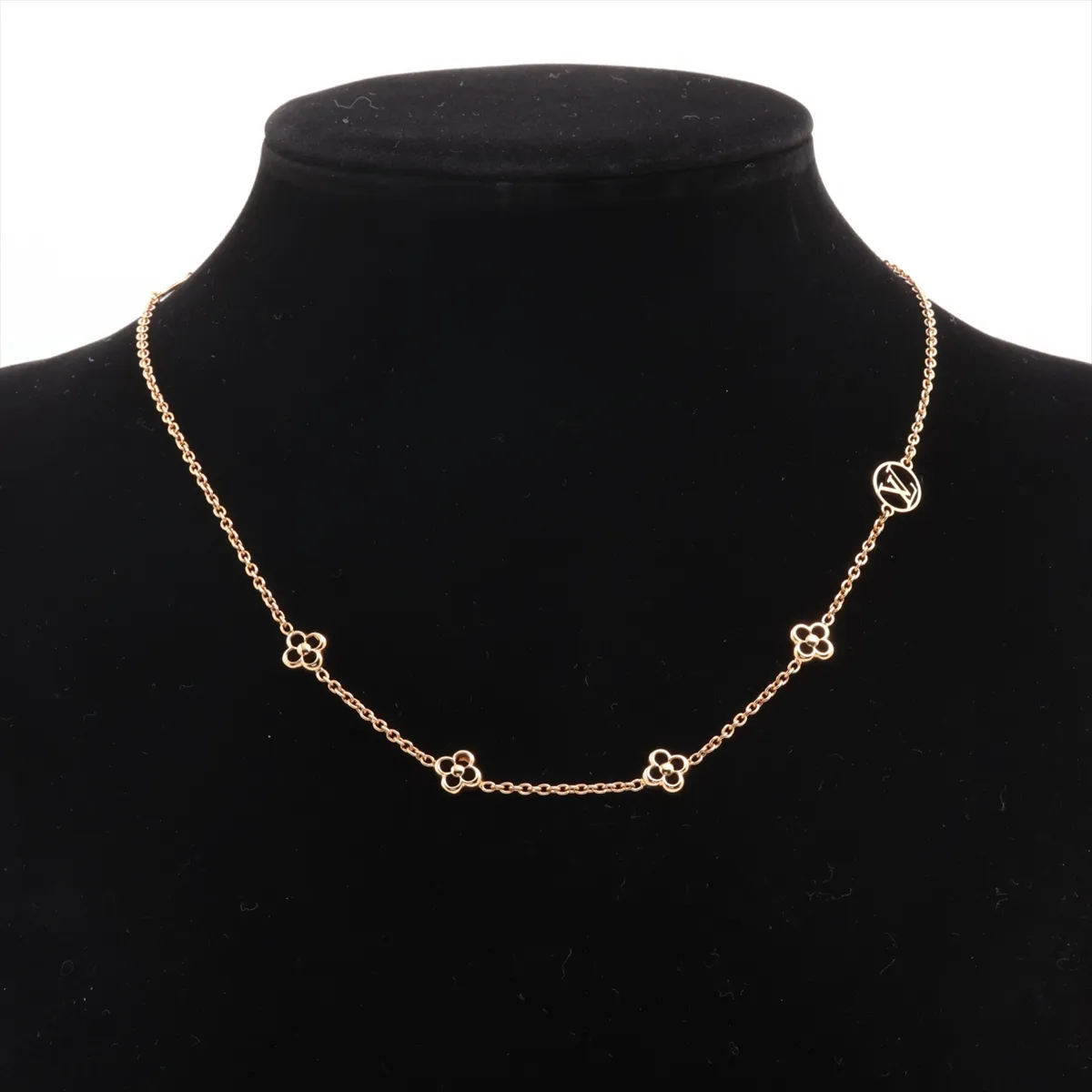 M68125 Flowerful OB1107 Necklace, GP Gold. Shows signs of wear including — view 6