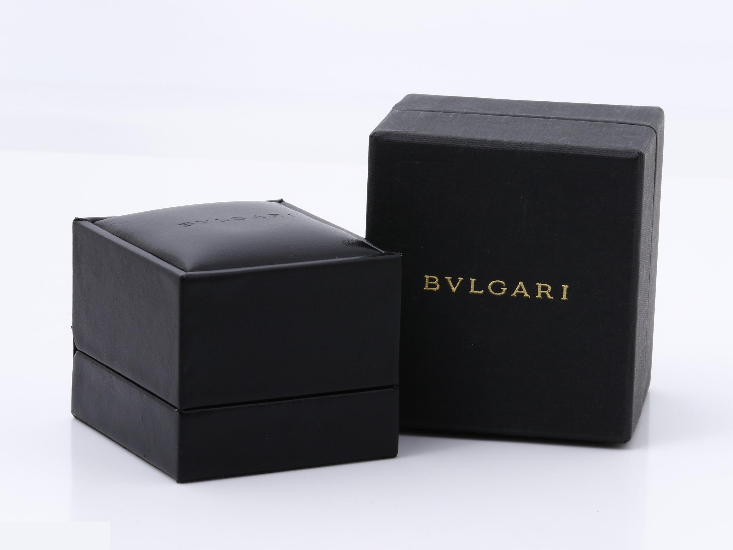 B.zero1 (precious metal) ring, 750WG, 8.4g, #48 hallmark. — view 6